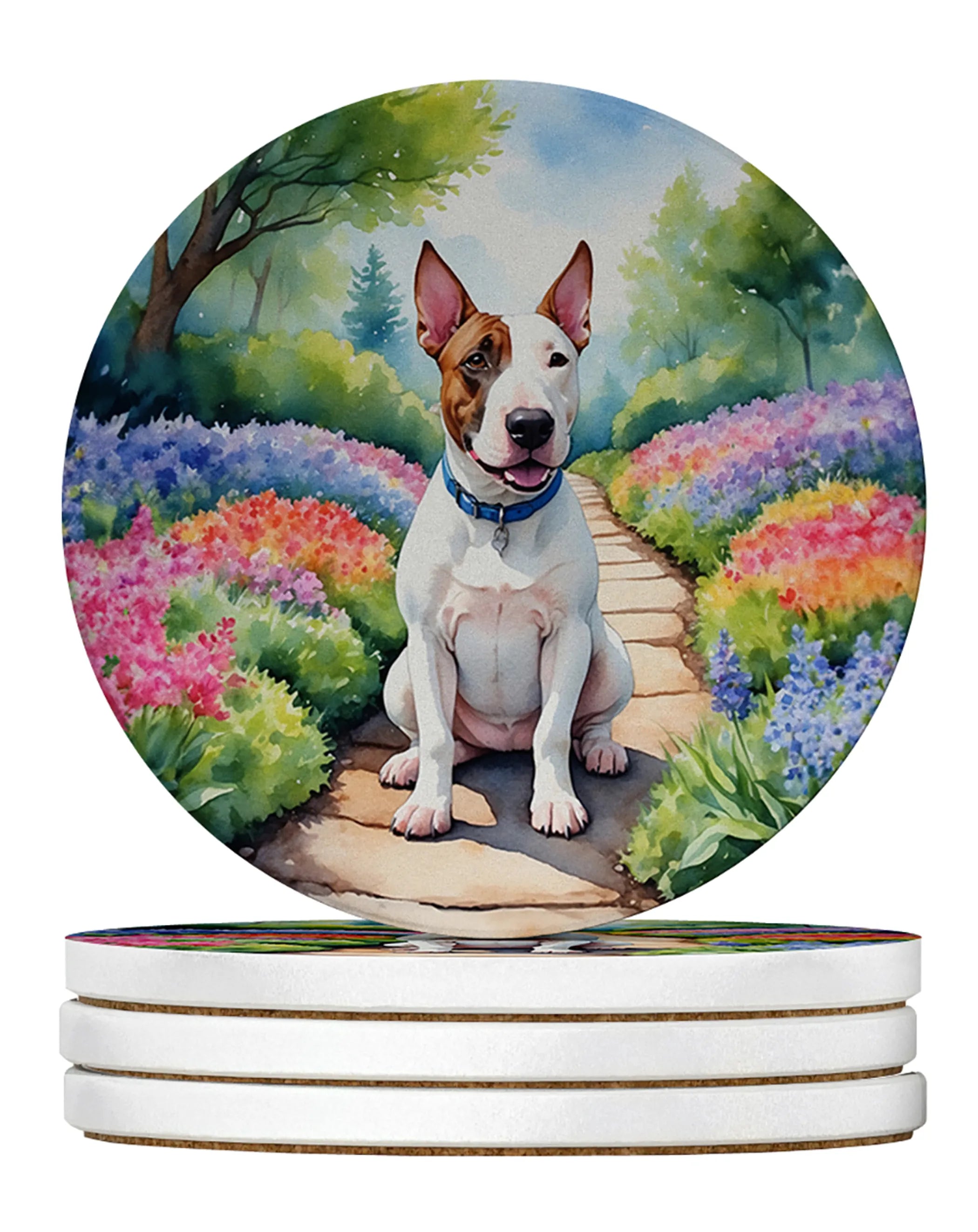 Spring Path Large Sandstone Coasters (Pack of 4)