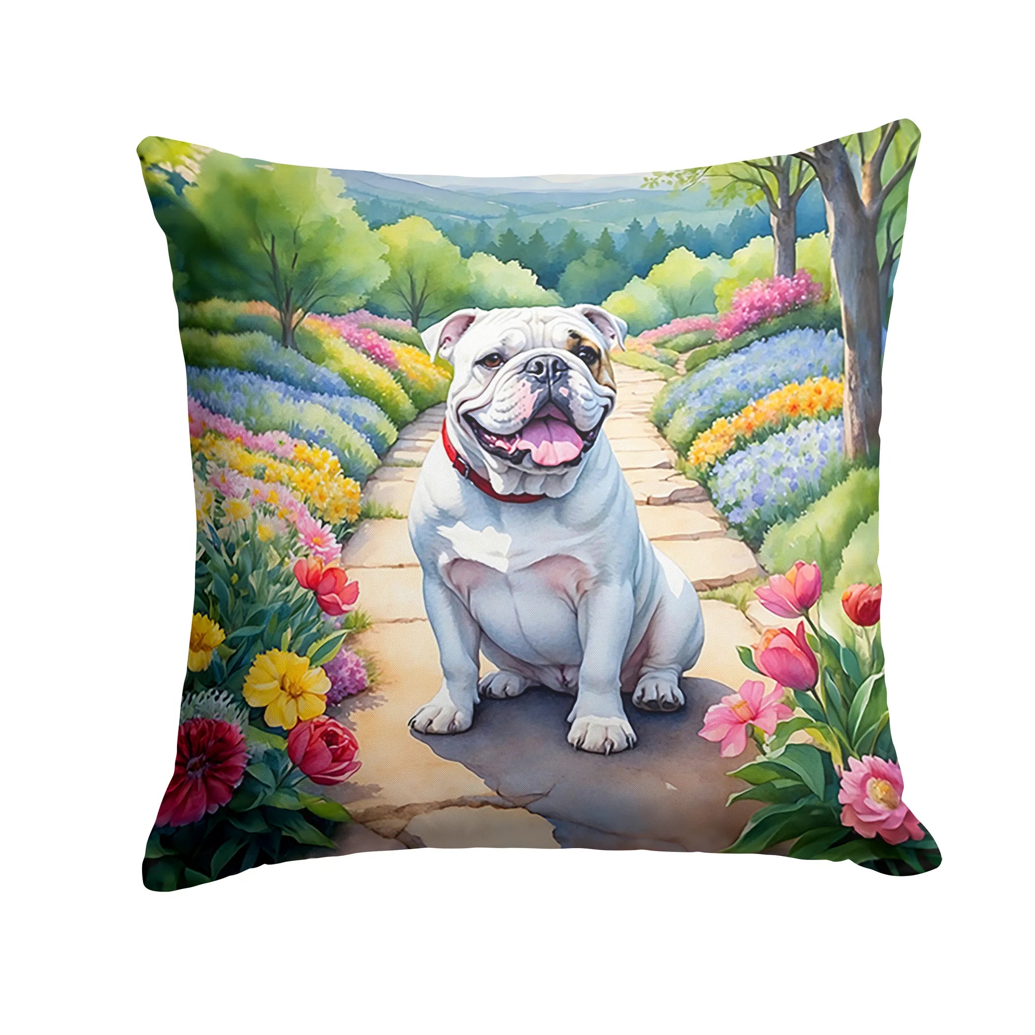 Spring Path Throw Pillow - Size: 14HX14W | Pack Of: 1 | Collection name: Spring path