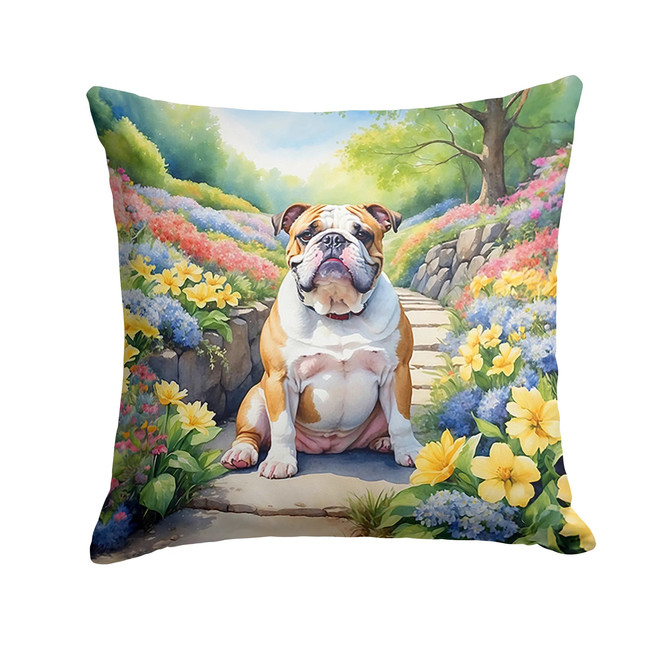 Spring Path Throw Pillow - Size: 14HX14W | Pack Of: 1 | Collection name: Spring path
