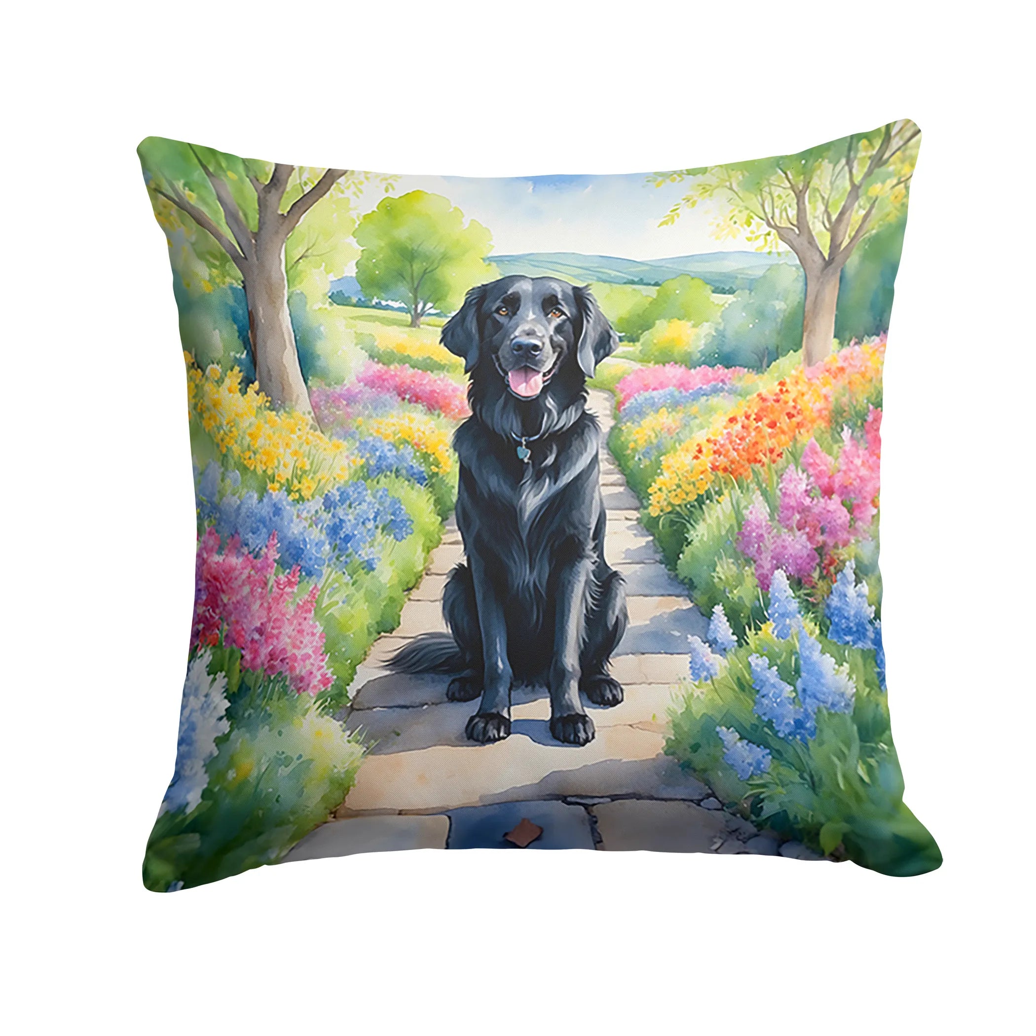 Spring Path Throw Pillow - Size: 14HX14W | Pack Of: 1 | Collection name: Spring path