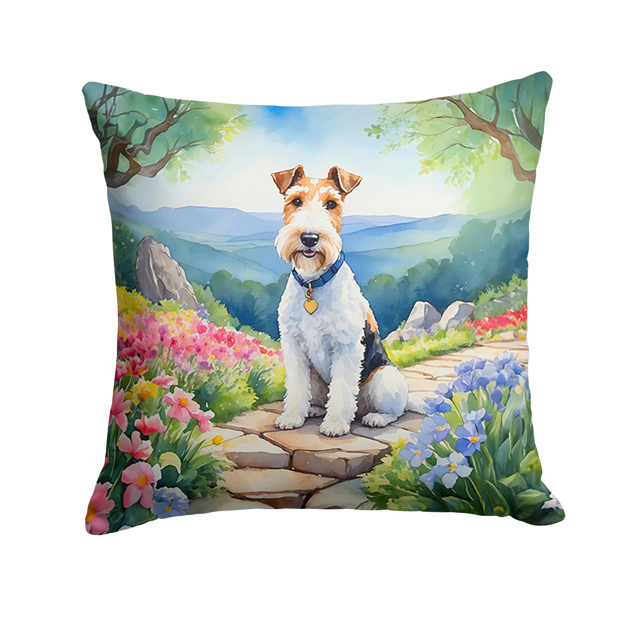 Spring Path Throw Pillow - Size: 14HX14W | Pack Of: 1 | Collection name: Spring path