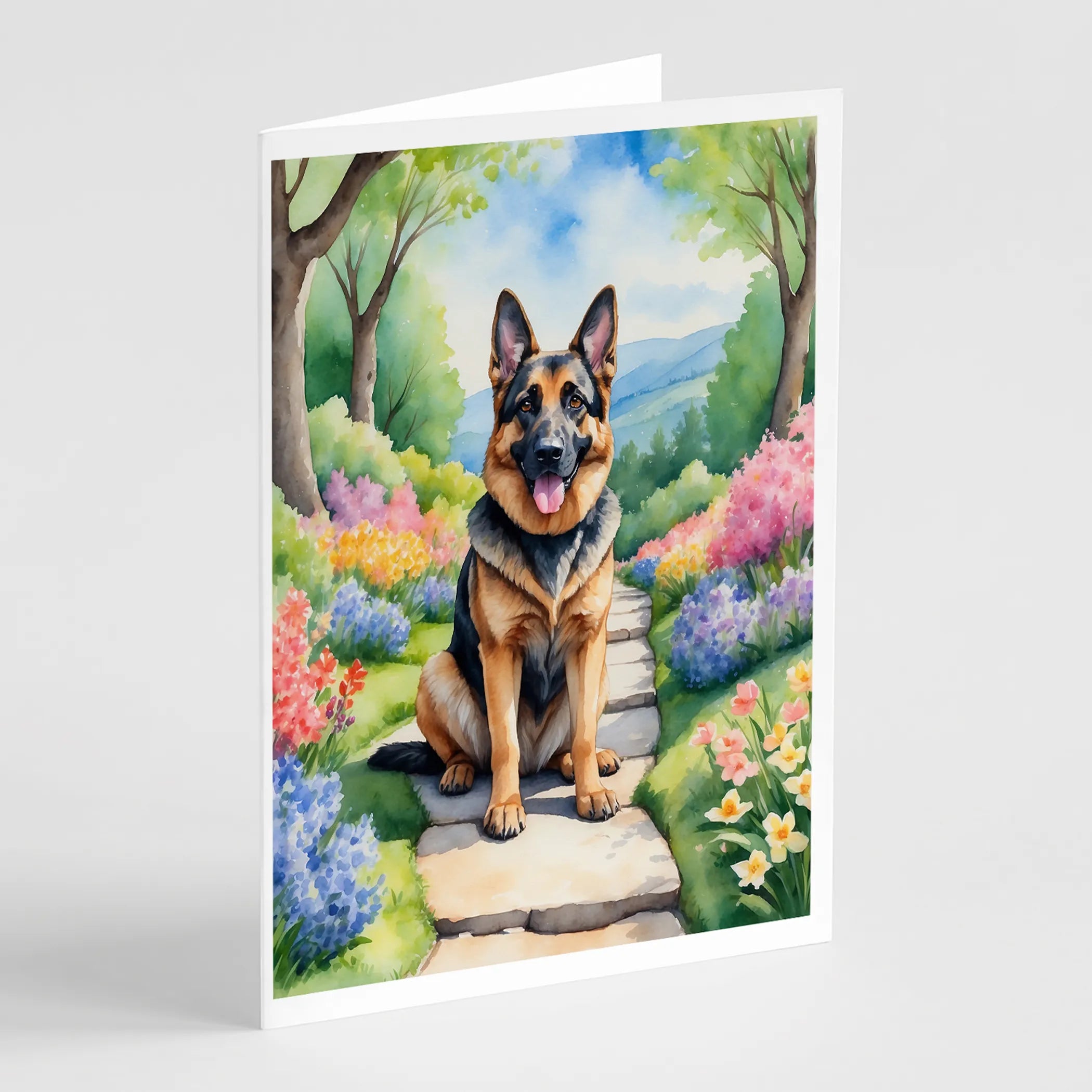 Spring Path Greeting Cards  - Size: 5X7 | Pack Of: 8 | Collection name: Spring path