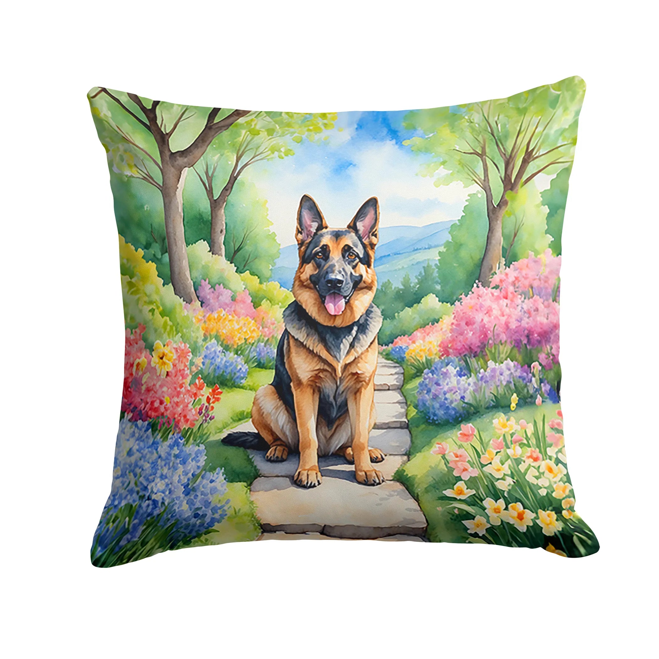 Spring Path Throw Pillow - Size: 14HX14W | Pack Of: 1 | Collection name: Spring path