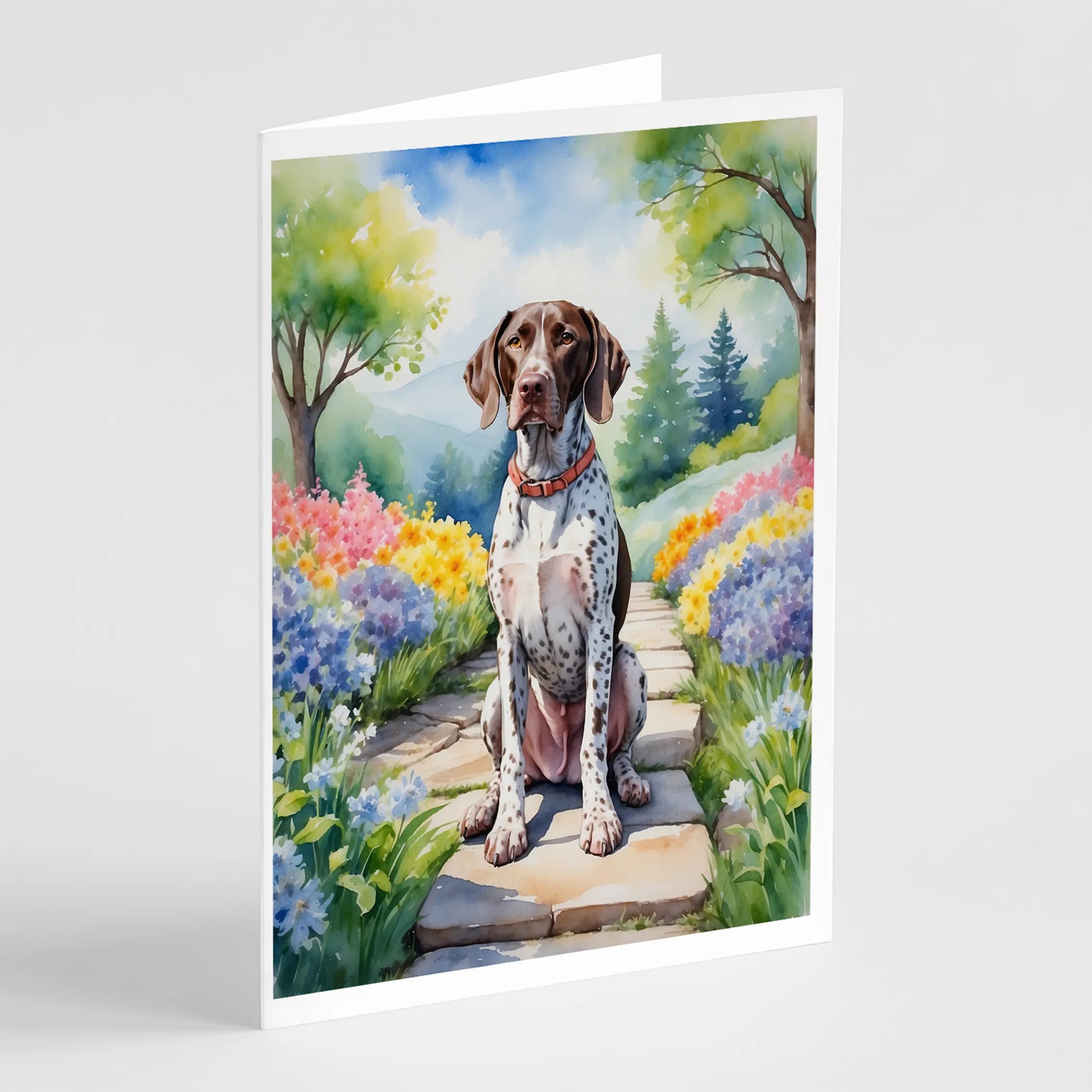 Spring Path Greeting Cards  - Size: 5X7 | Pack Of: 8 | Collection name: Spring path