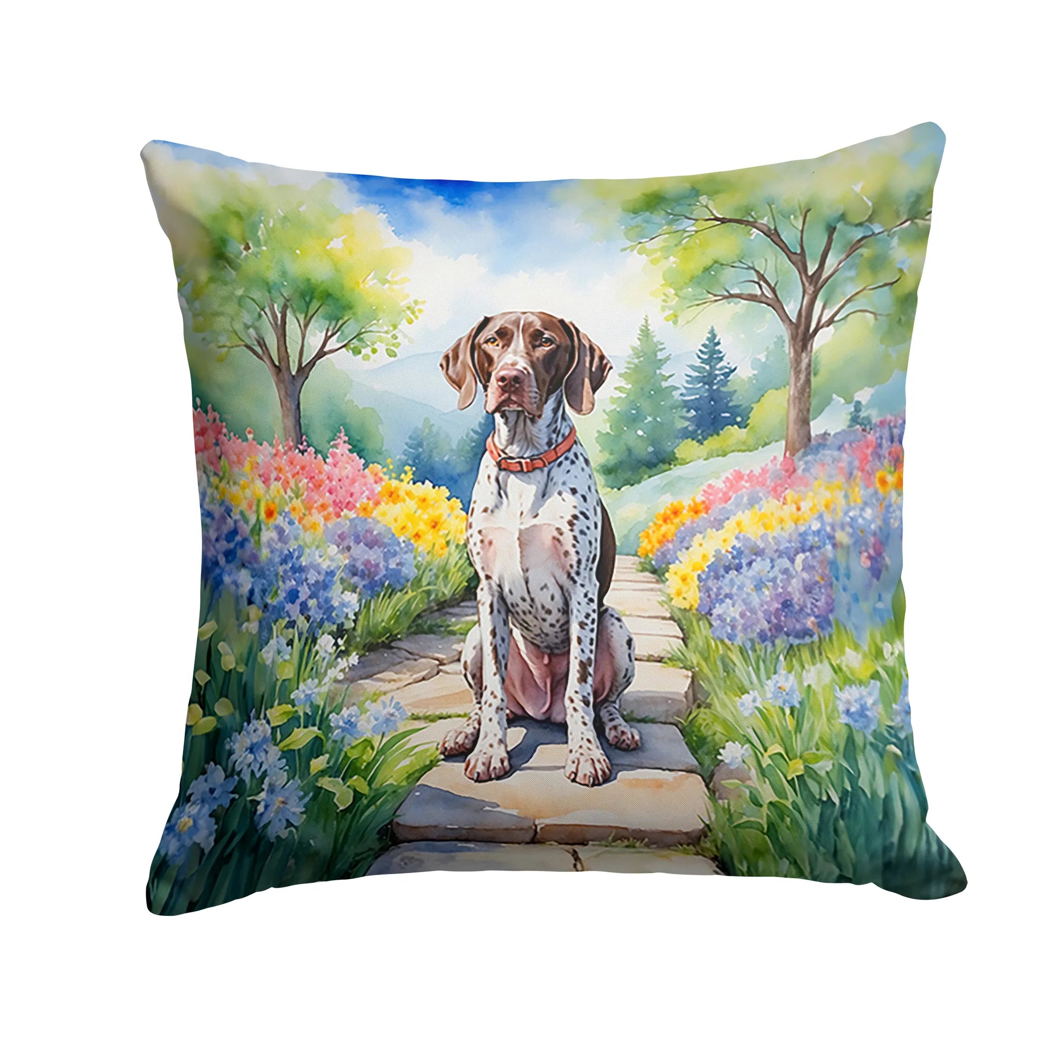 Spring Path Throw Pillow - Size: 14HX14W | Pack Of: 1 | Collection name: Spring path