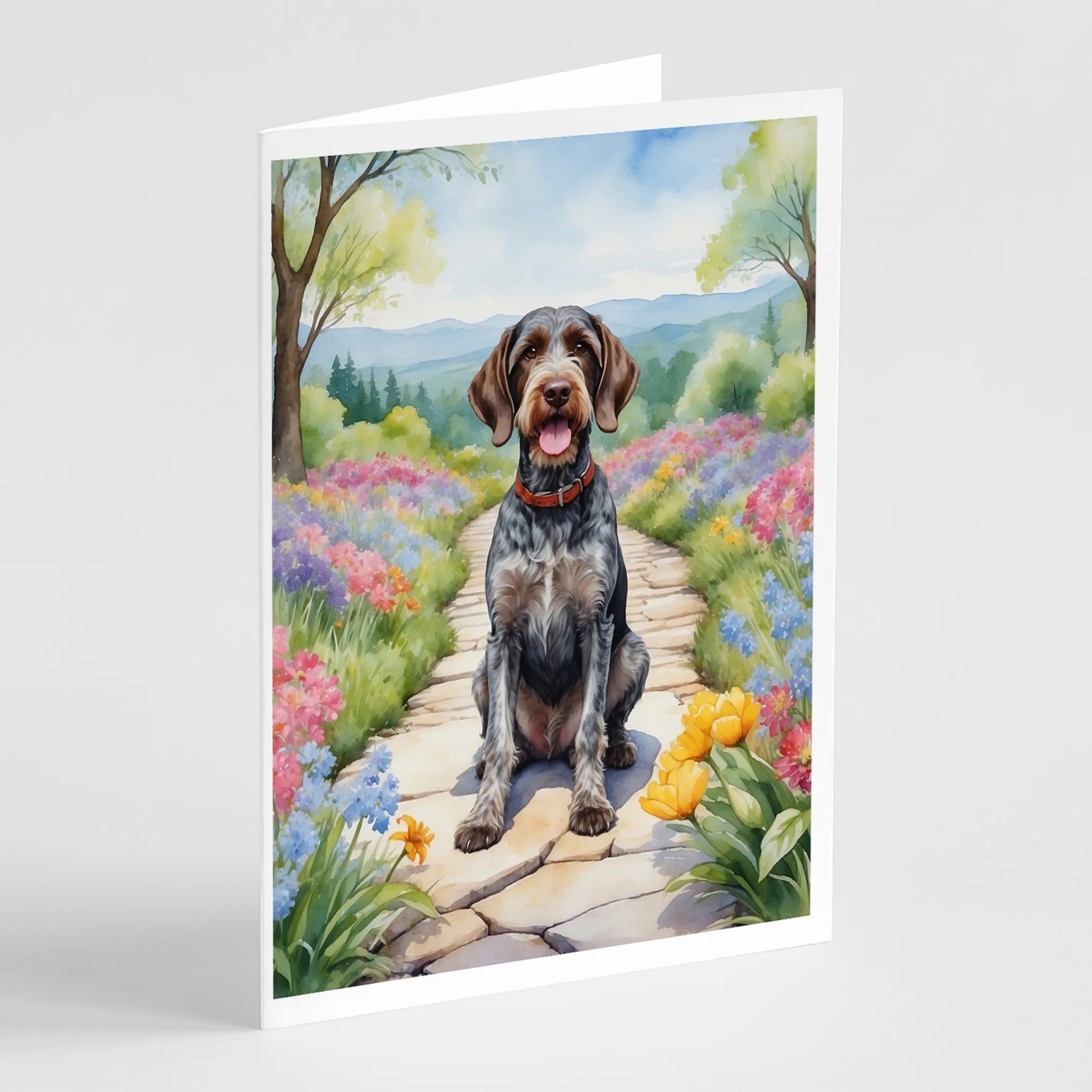 Spring Path Greeting Cards  - Size: 5X7 | Pack Of: 8 | Collection name: Spring path