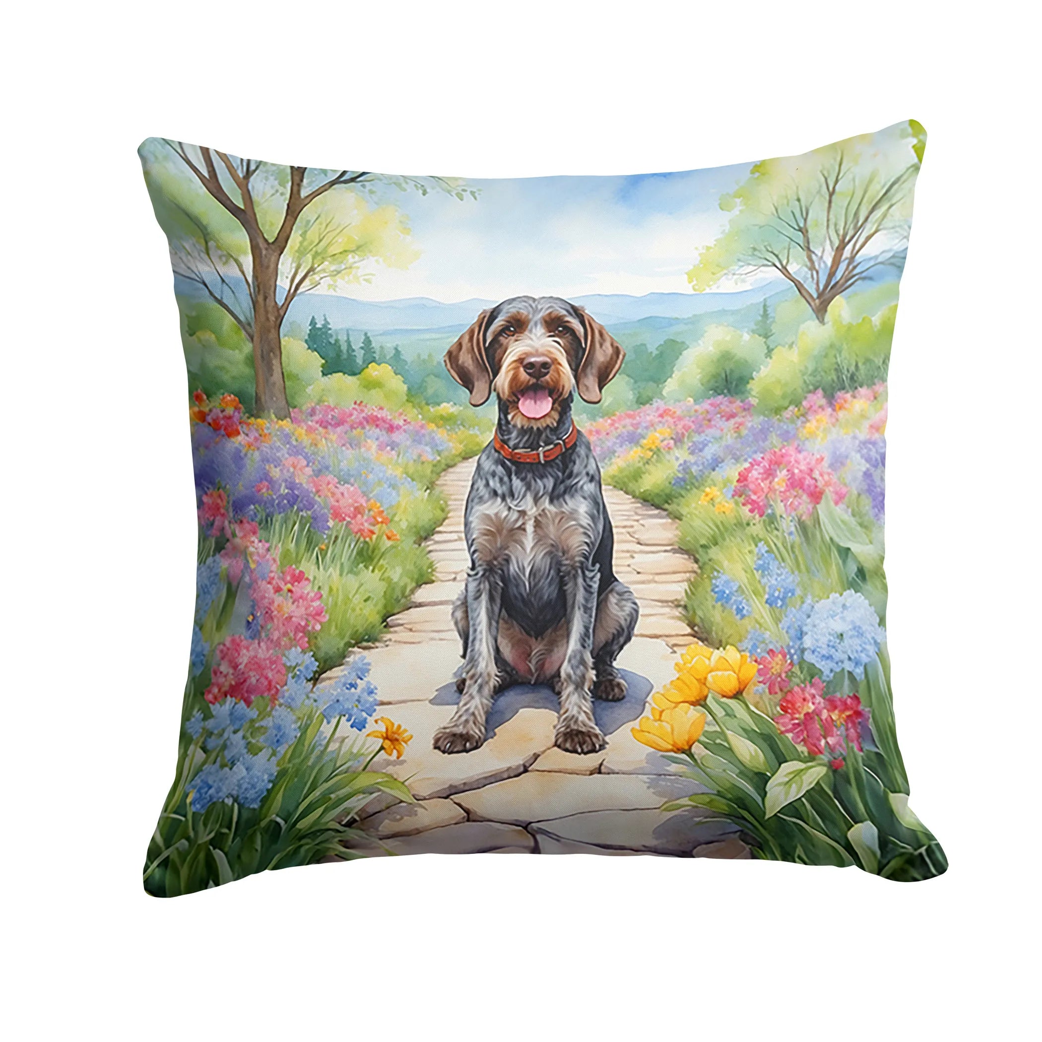 Spring Path Throw Pillow - Size: 14HX14W | Pack Of: 1 | Collection name: Spring path