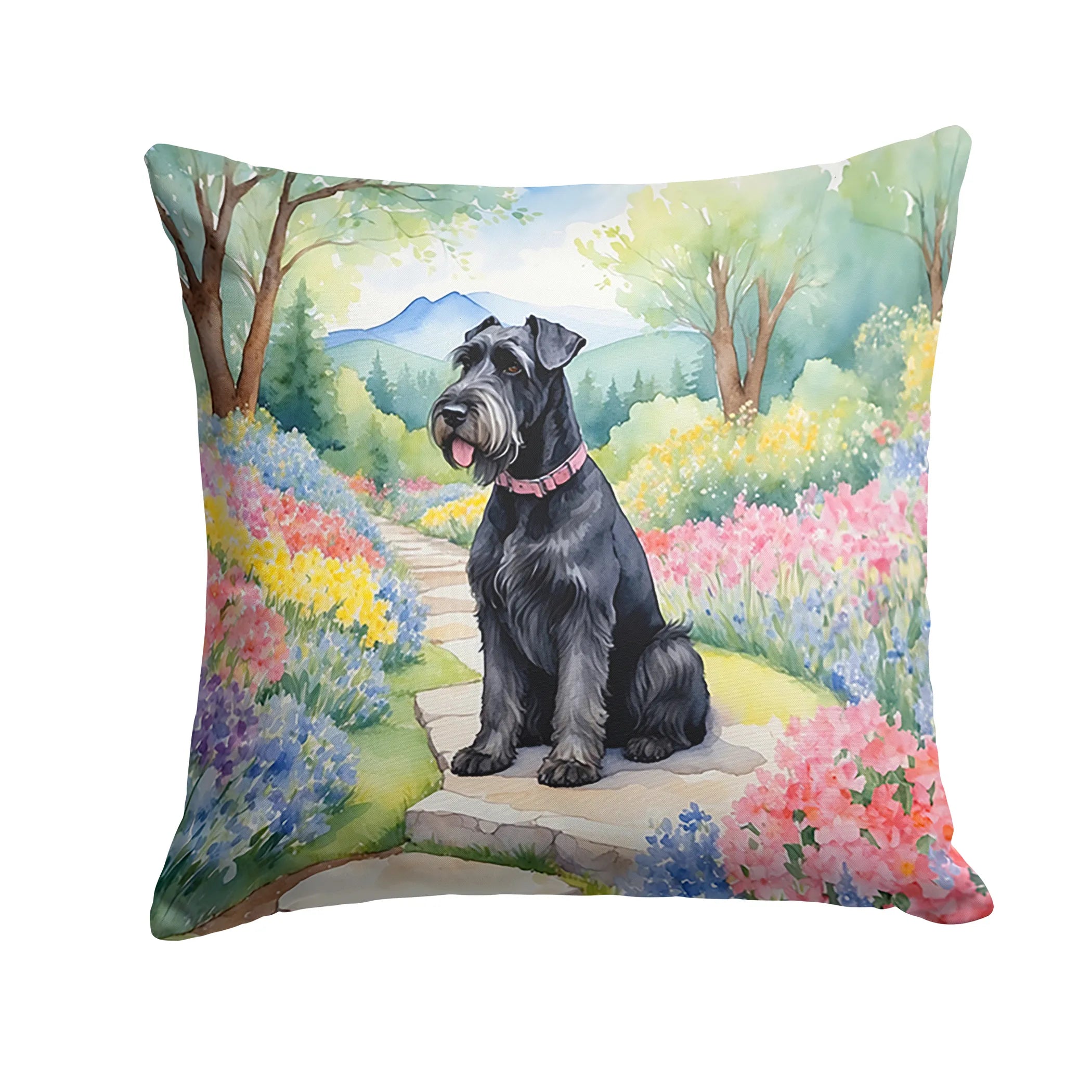 Spring Path Throw Pillow - Size: 14HX14W | Pack Of: 1 | Collection name: Spring path