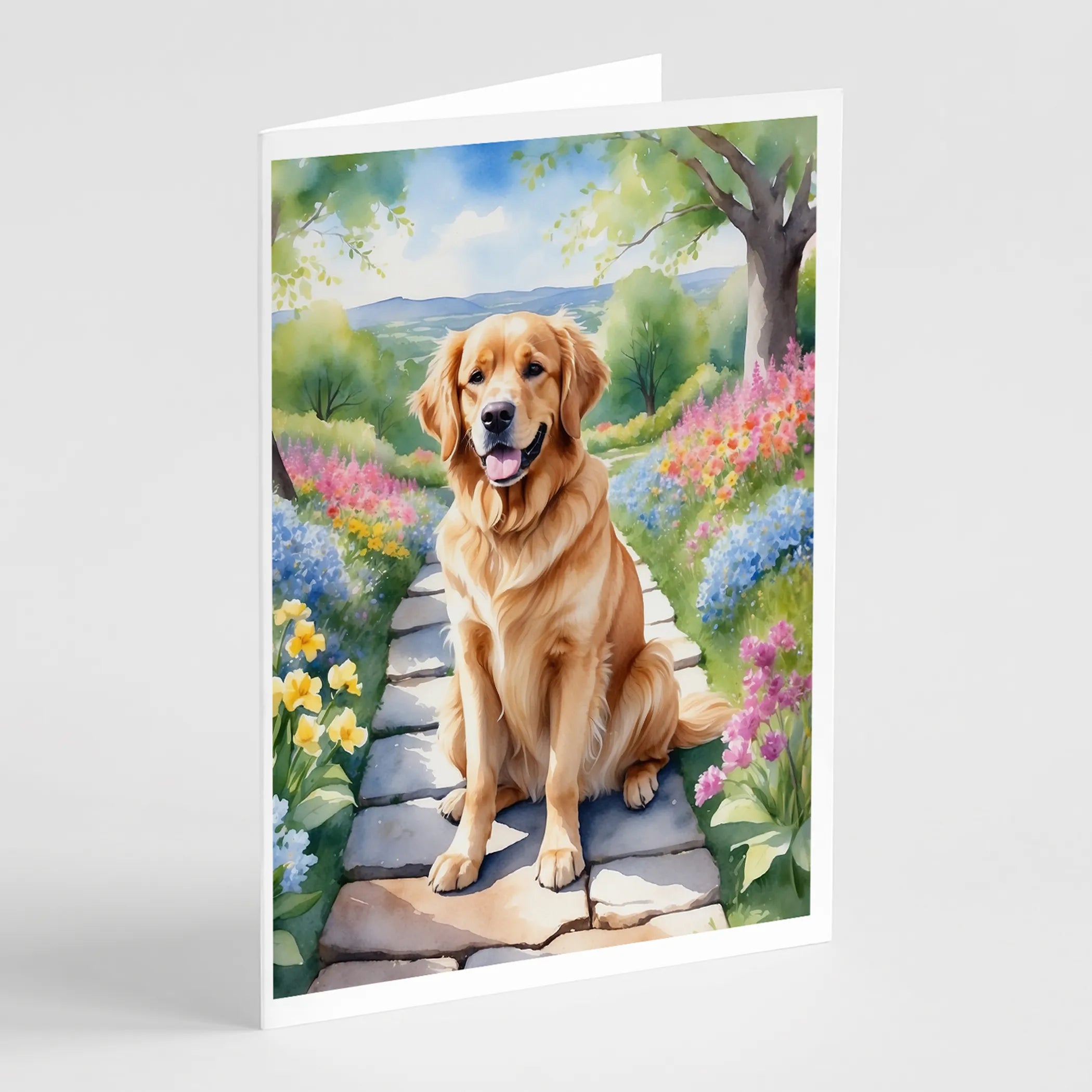 Spring Path Greeting Cards  - Size: 5X7 | Pack Of: 8 | Collection name: Spring path