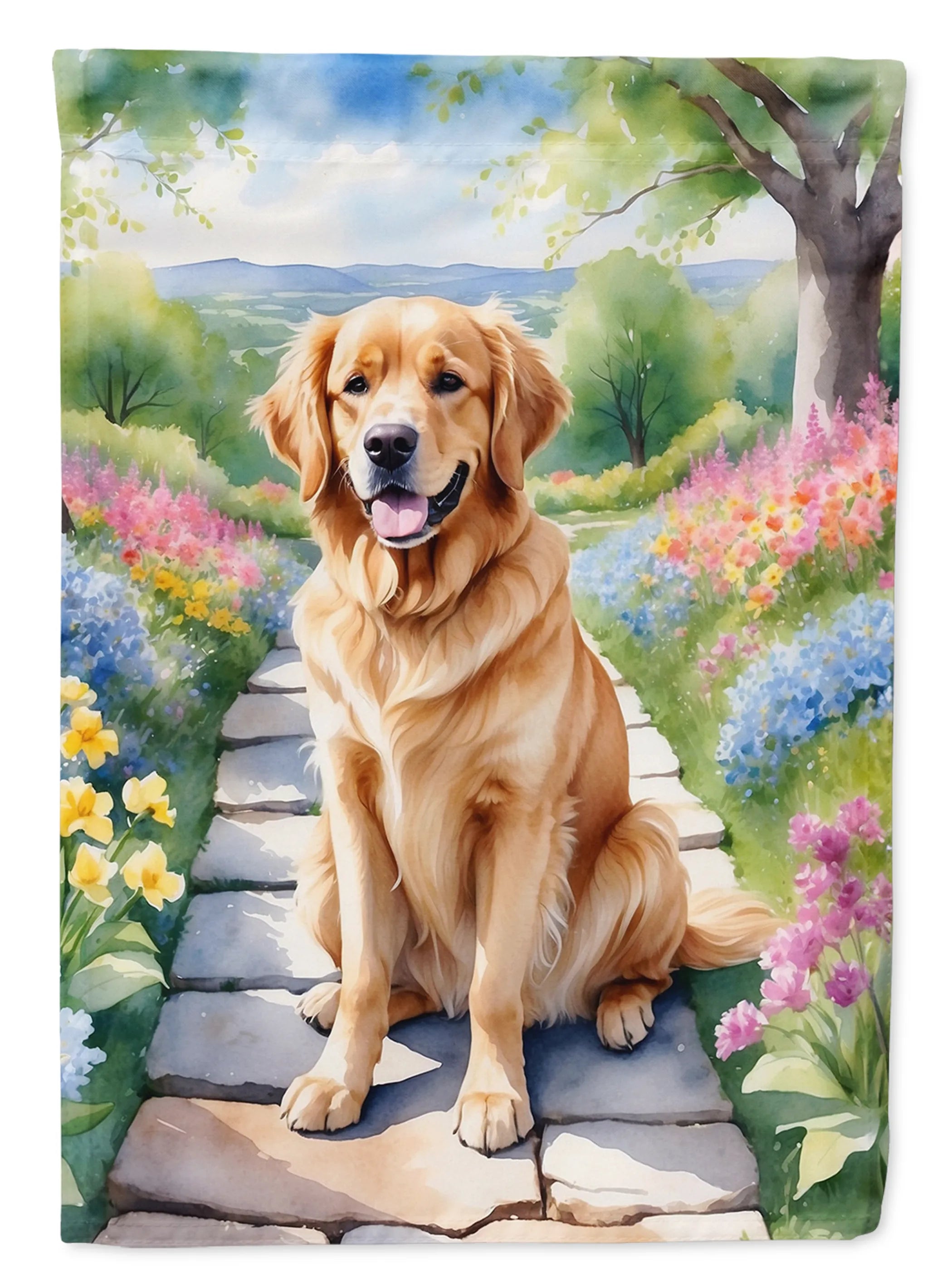 Spring Path Decorative Flag - Size: GARDEN SIZE | Pack Of: 1 | Collection name: Spring path
