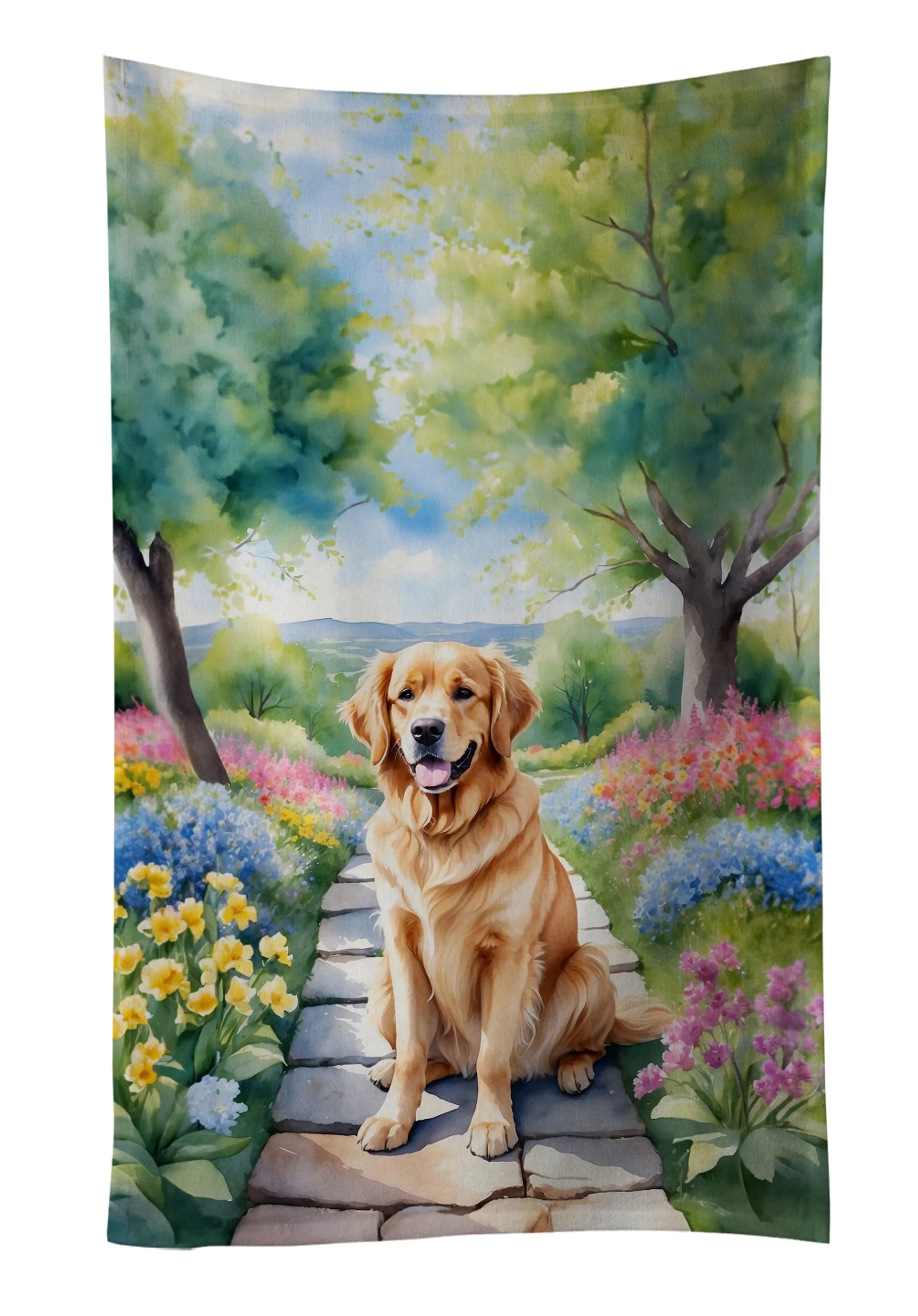 Spring Path Kitchen Towel - Size: 25HX15W | Pack Of: 1 | Collection name: Spring path