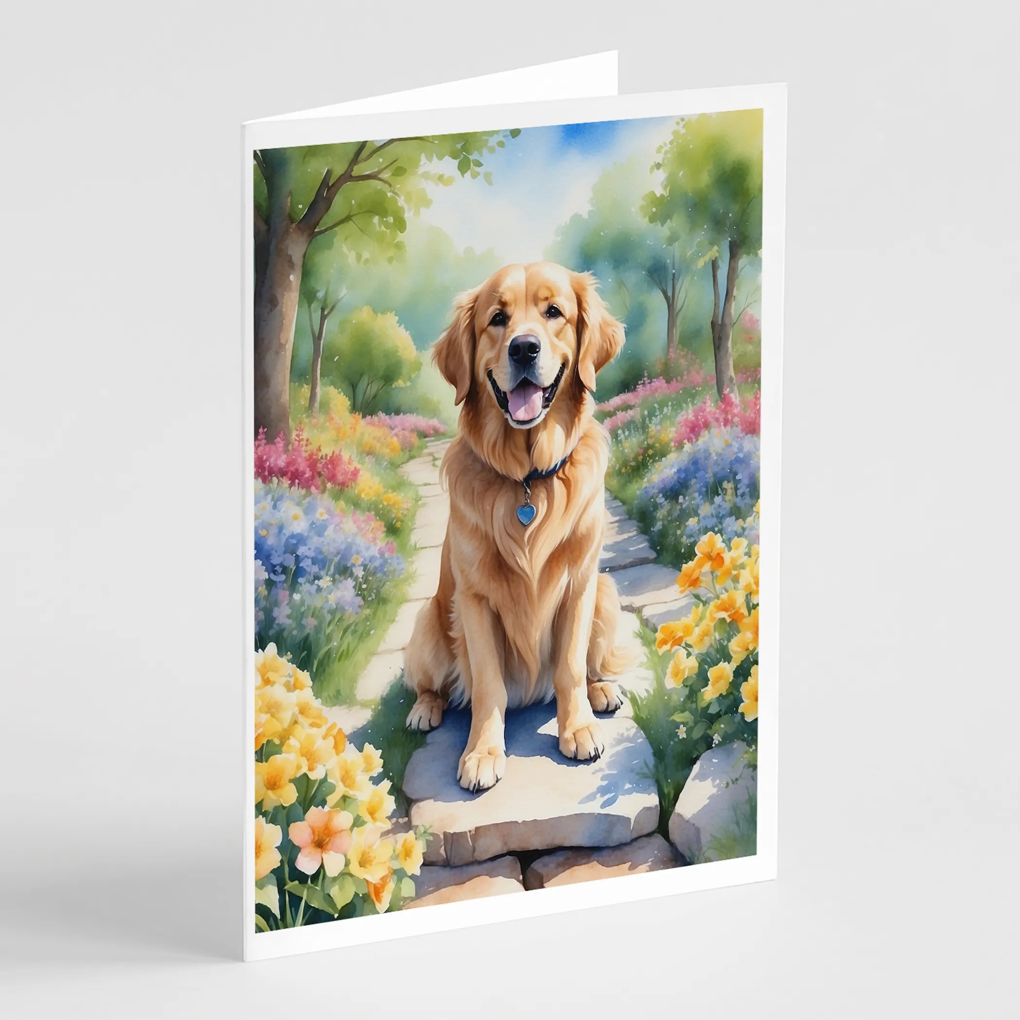 Spring Path Greeting Cards  - Size: 5X7 | Pack Of: 8 | Collection name: Spring path