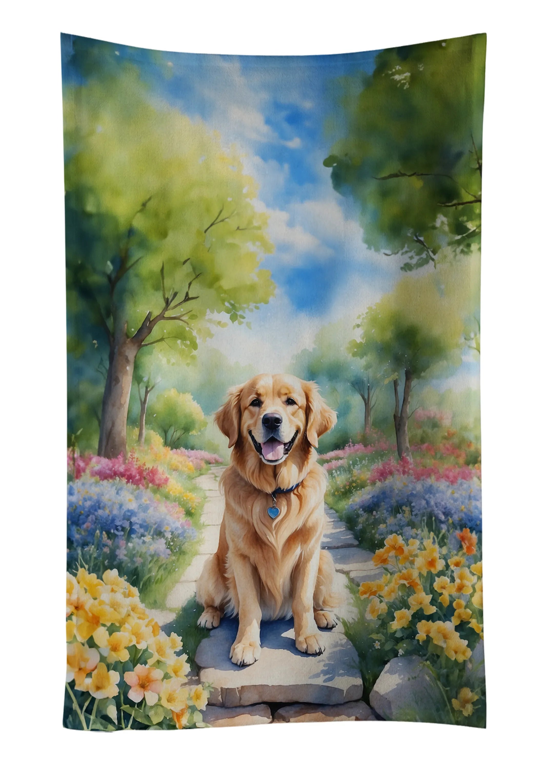 Spring Path Kitchen Towel - Size: 25HX15W | Pack Of: 1 | Collection name: Spring path