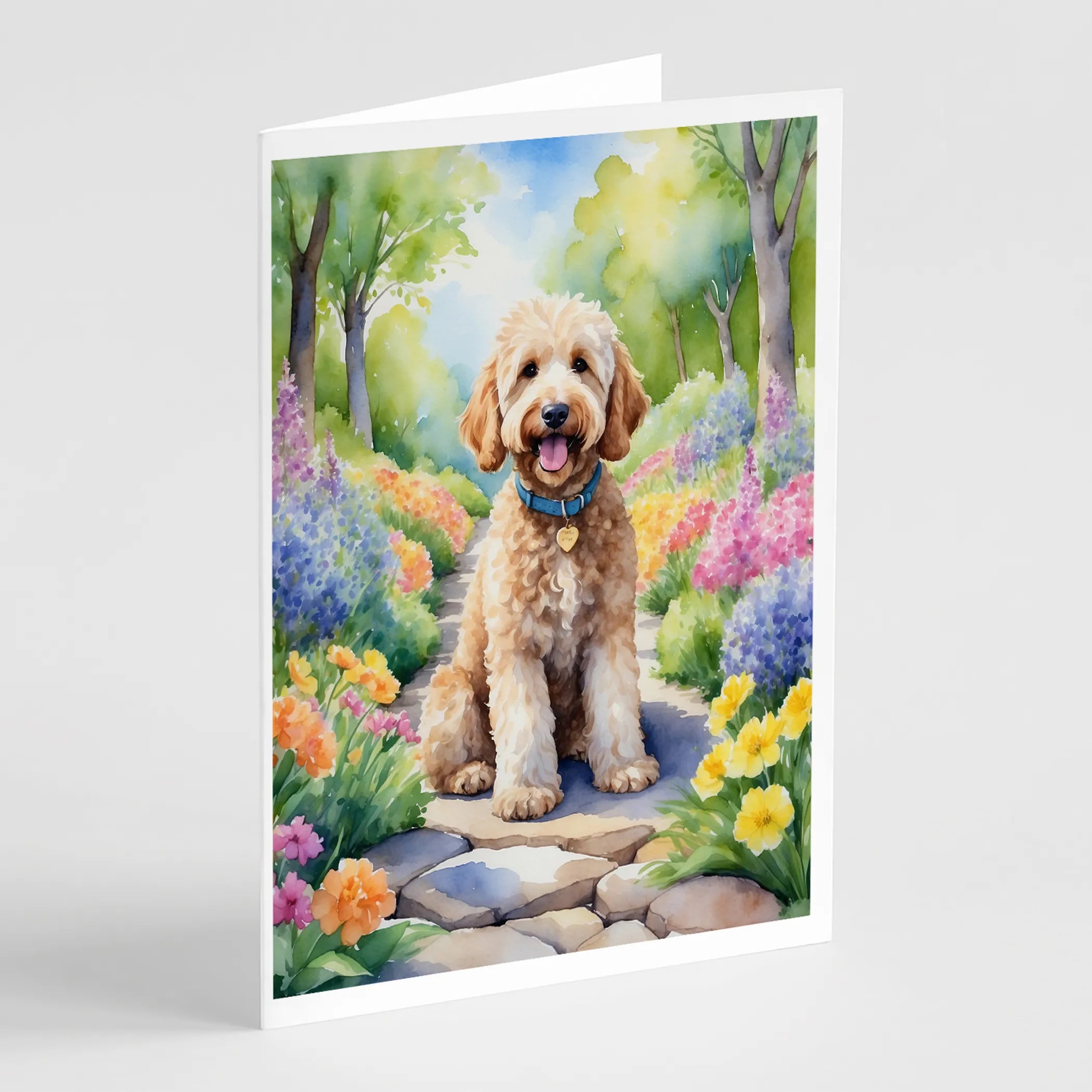 Spring Path Greeting Cards  - Size: 5X7 | Pack Of: 8 | Collection name: Spring path