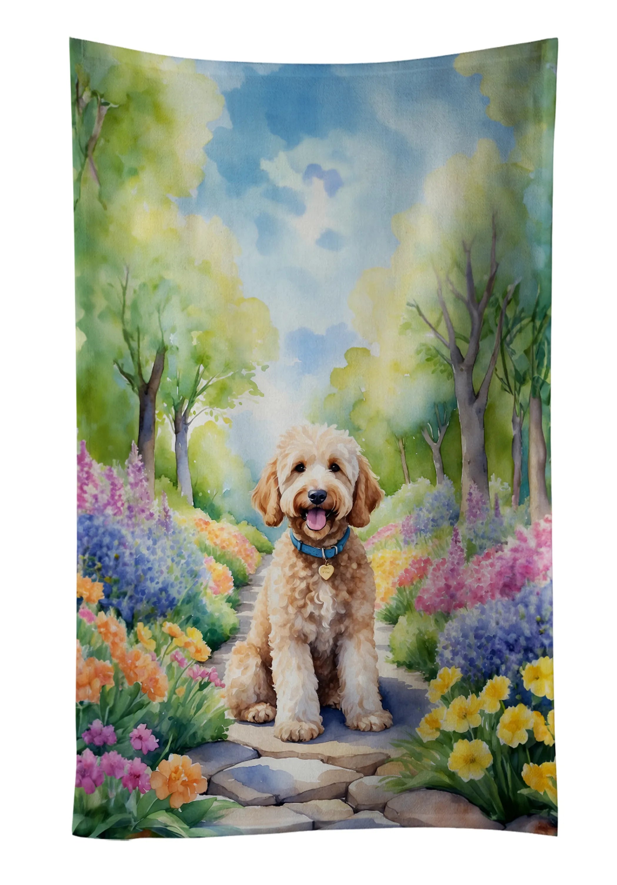Spring Path Kitchen Towel - Size: 25HX15W | Pack Of: 1 | Collection name: Spring path
