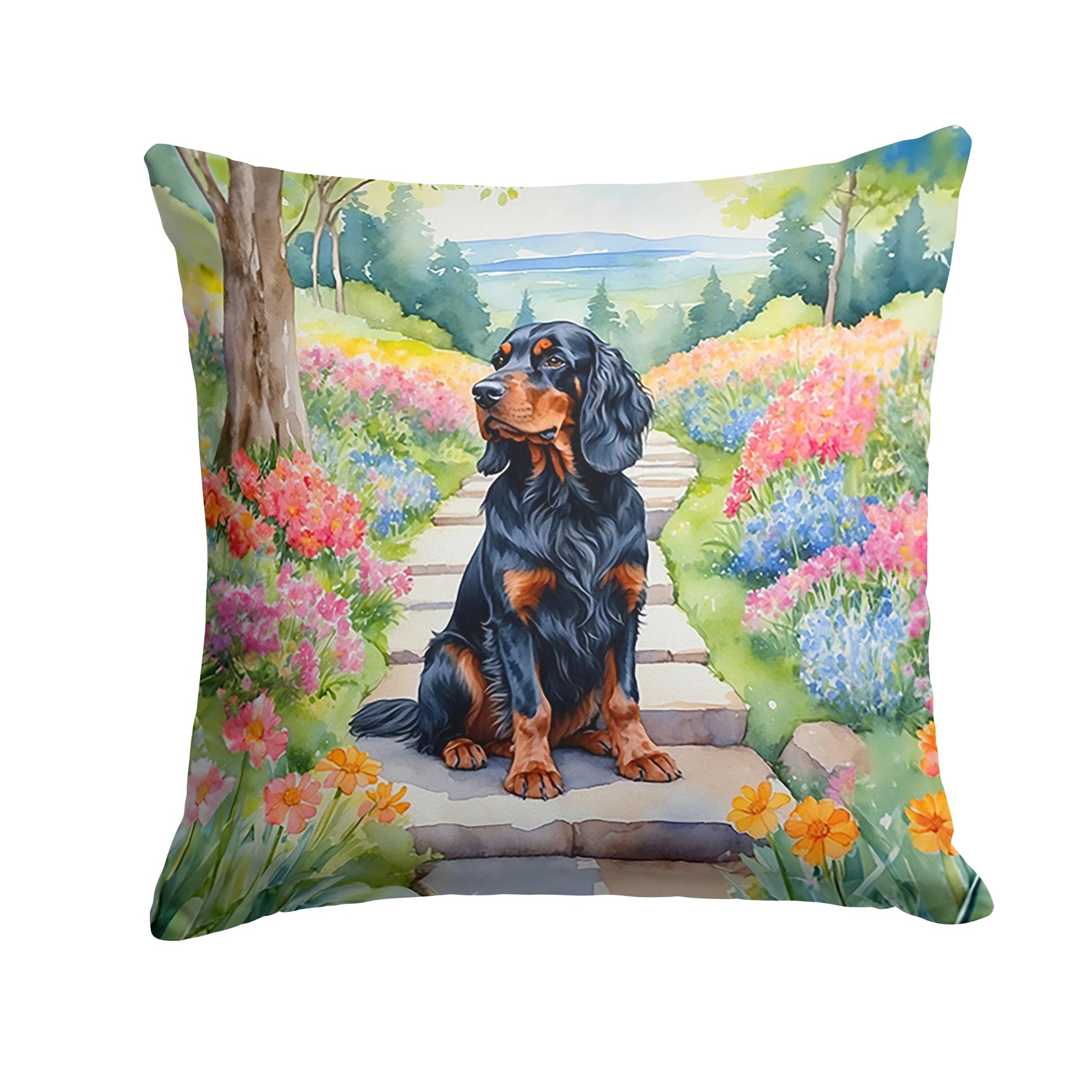 Spring Path Throw Pillow - Size: 14HX14W | Pack Of: 1 | Collection name: Spring path