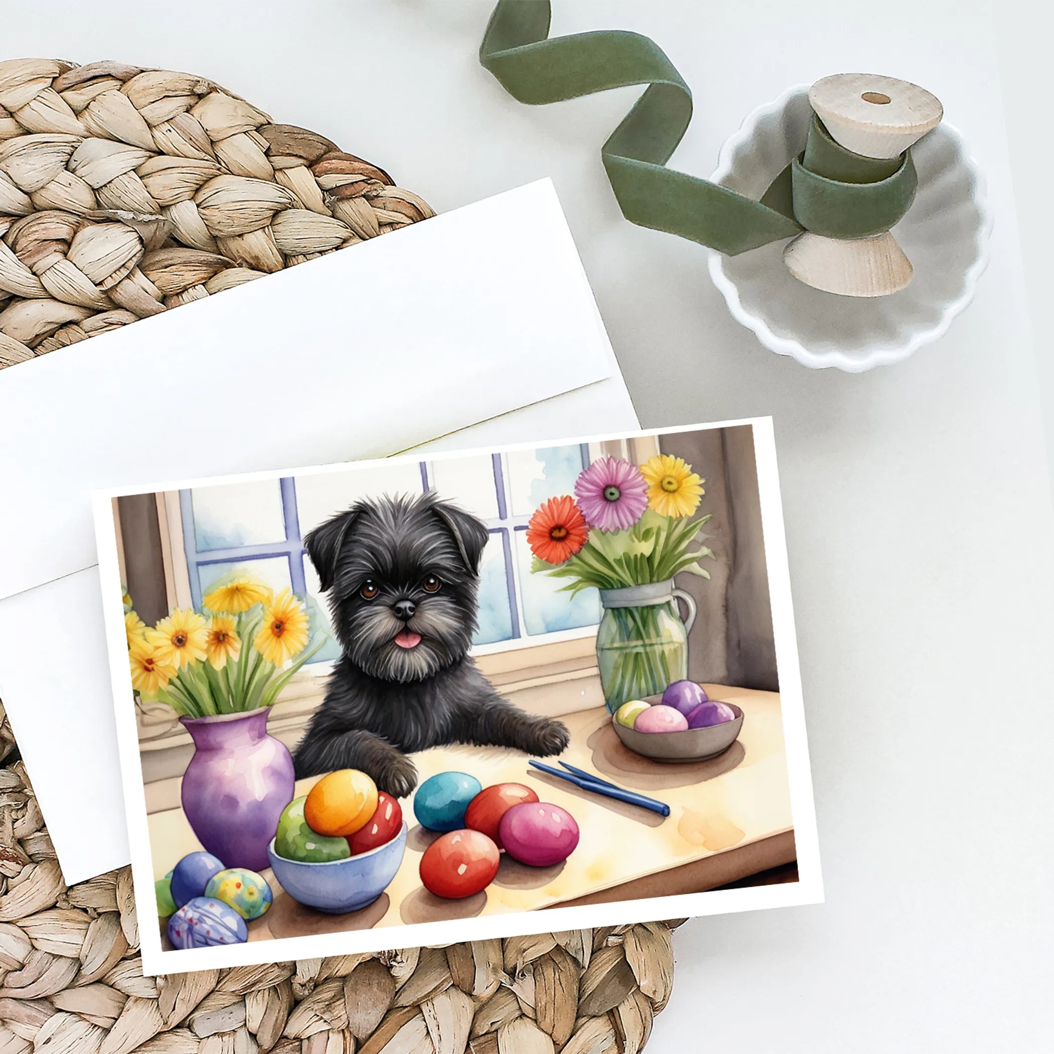 Decorating Easter Greeting Cards  - Size: 5X7 | Pack Of: 8 | Collection name: Decorating easter