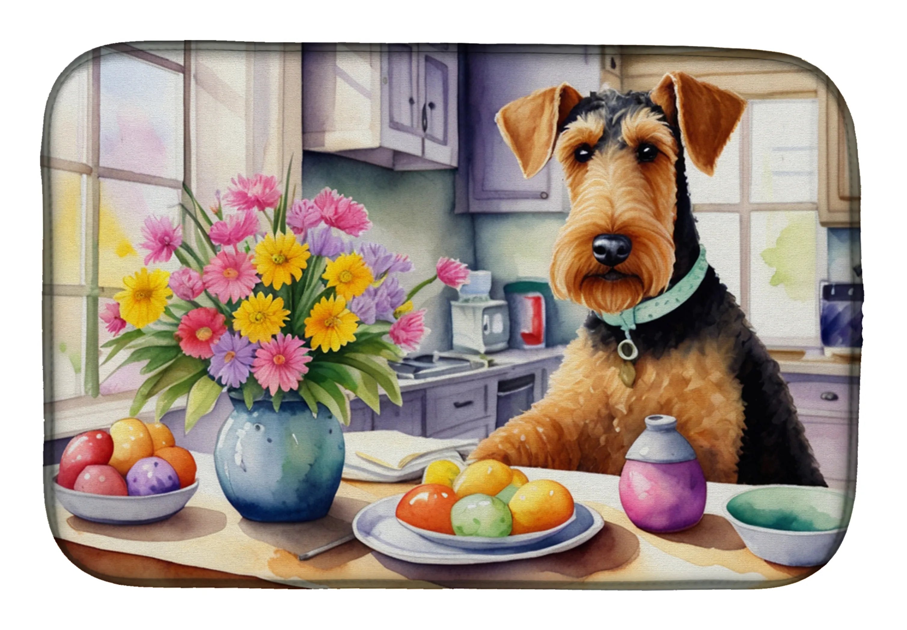 Decorating Easter Dish Drying Mat - Size: 14  X 21" | Pack Of: 1 | Collection name: Decorating easter