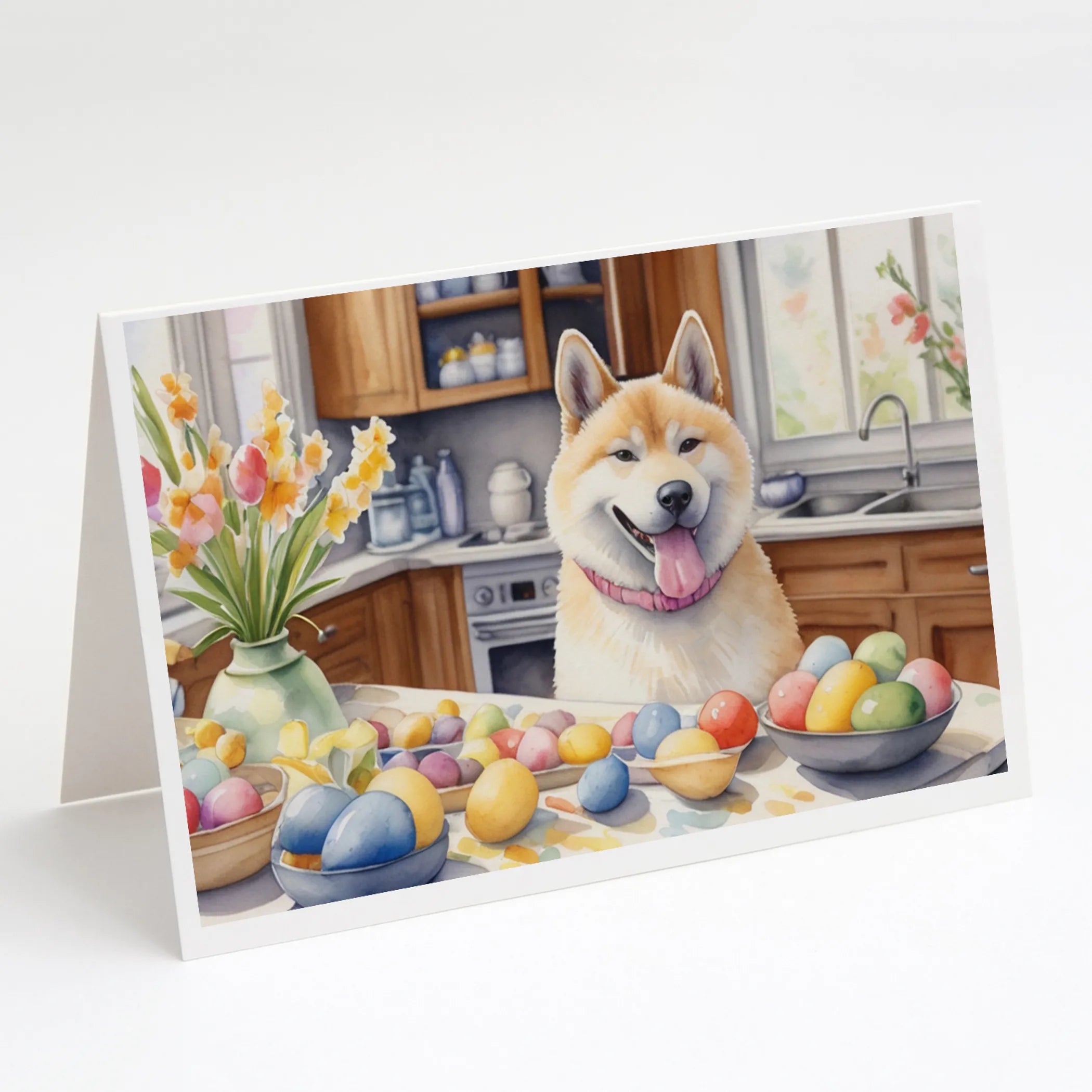 Decorating Easter Greeting Cards  - Size: 5X7 | Pack Of: 8 | Collection name: Decorating easter
