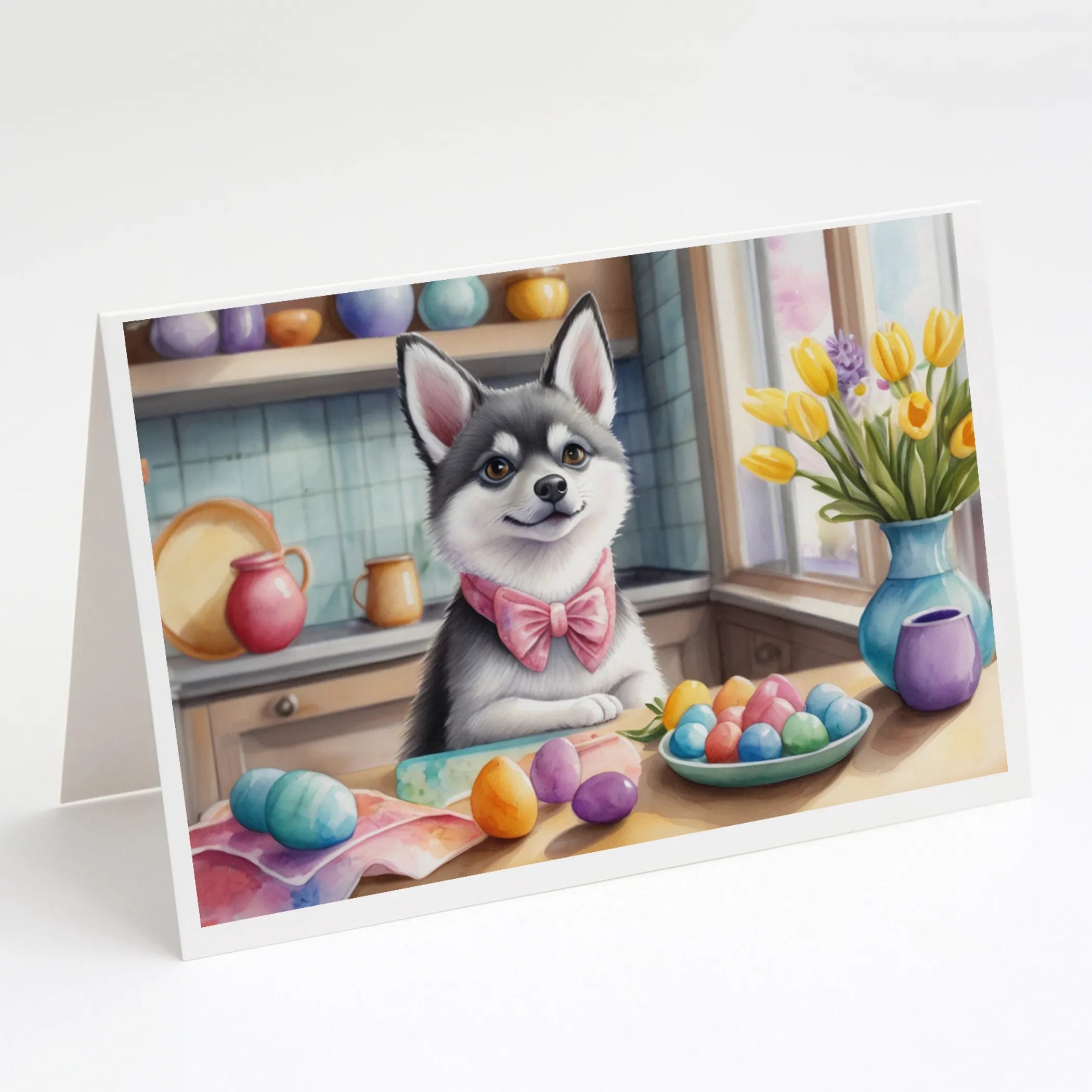 Decorating Easter Greeting Cards  - Size: 5X7 | Pack Of: 8 | Collection name: Decorating easter