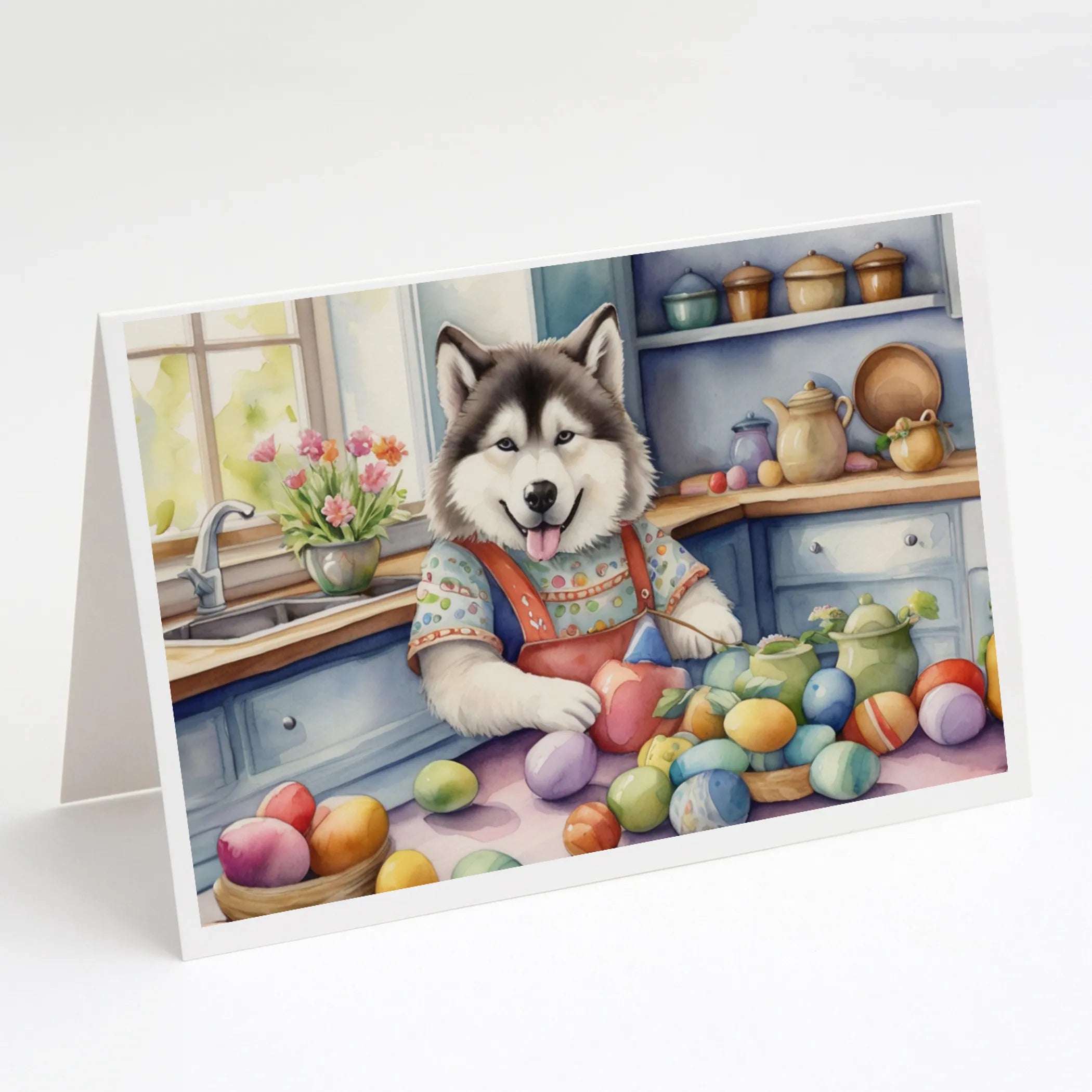 Decorating Easter Greeting Cards  - Size: 5X7 | Pack Of: 8 | Collection name: Decorating easter