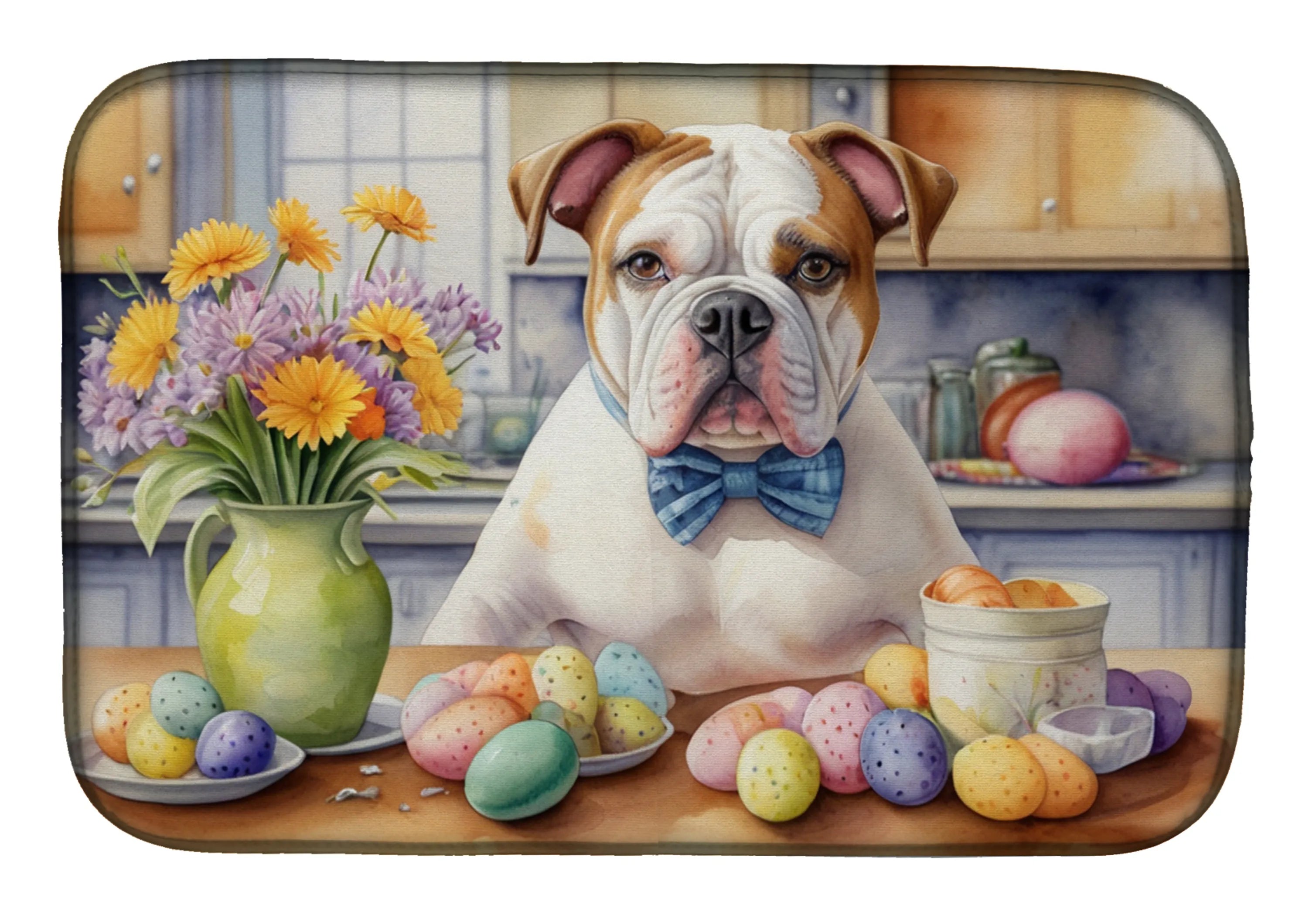 Decorating Easter Dish Drying Mat - Size: 14  X 21" | Pack Of: 1 | Collection name: Decorating easter