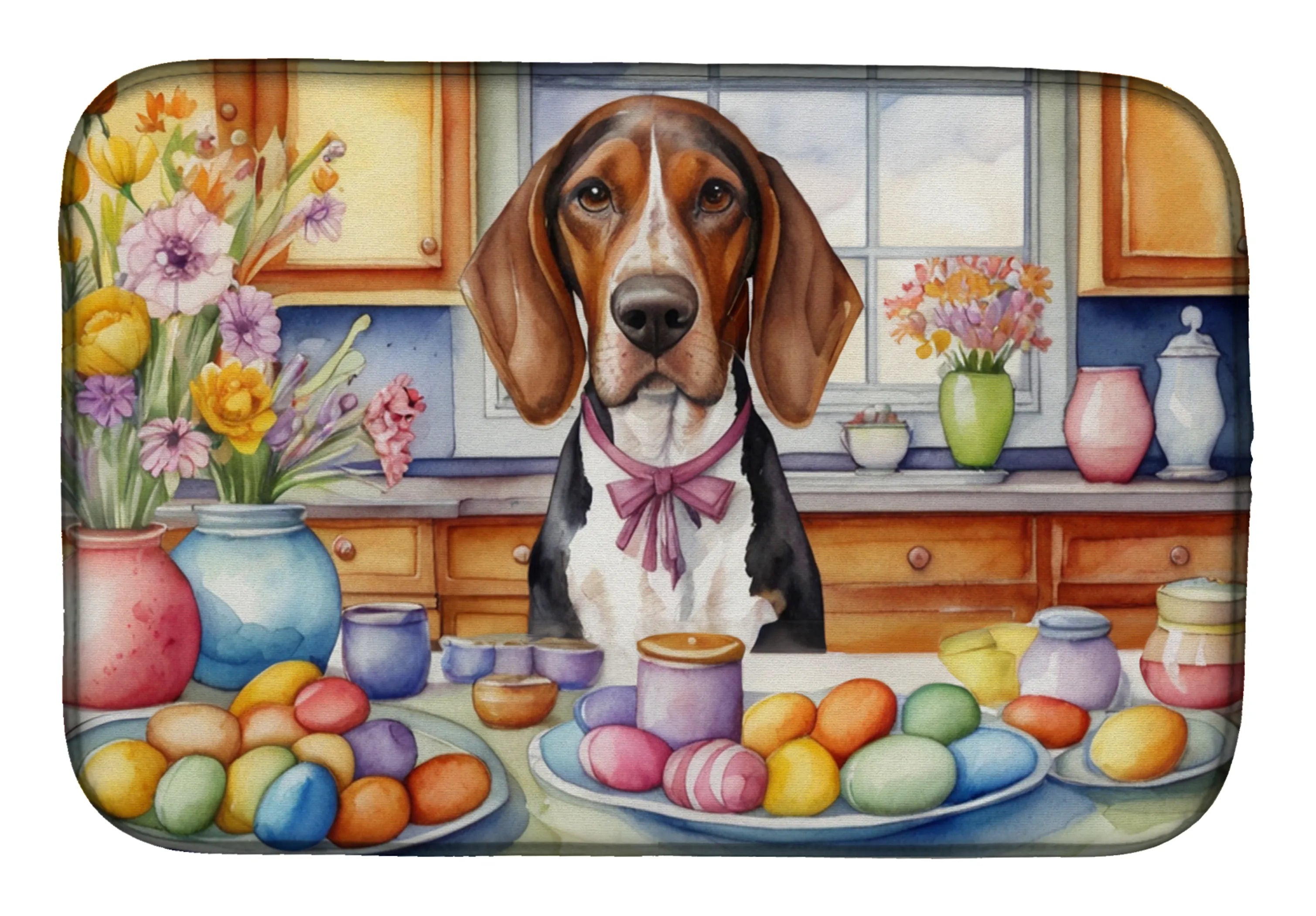 Decorating Easter Dish Drying Mat - Size: 14  X 21" | Pack Of: 1 | Collection name: Decorating easter