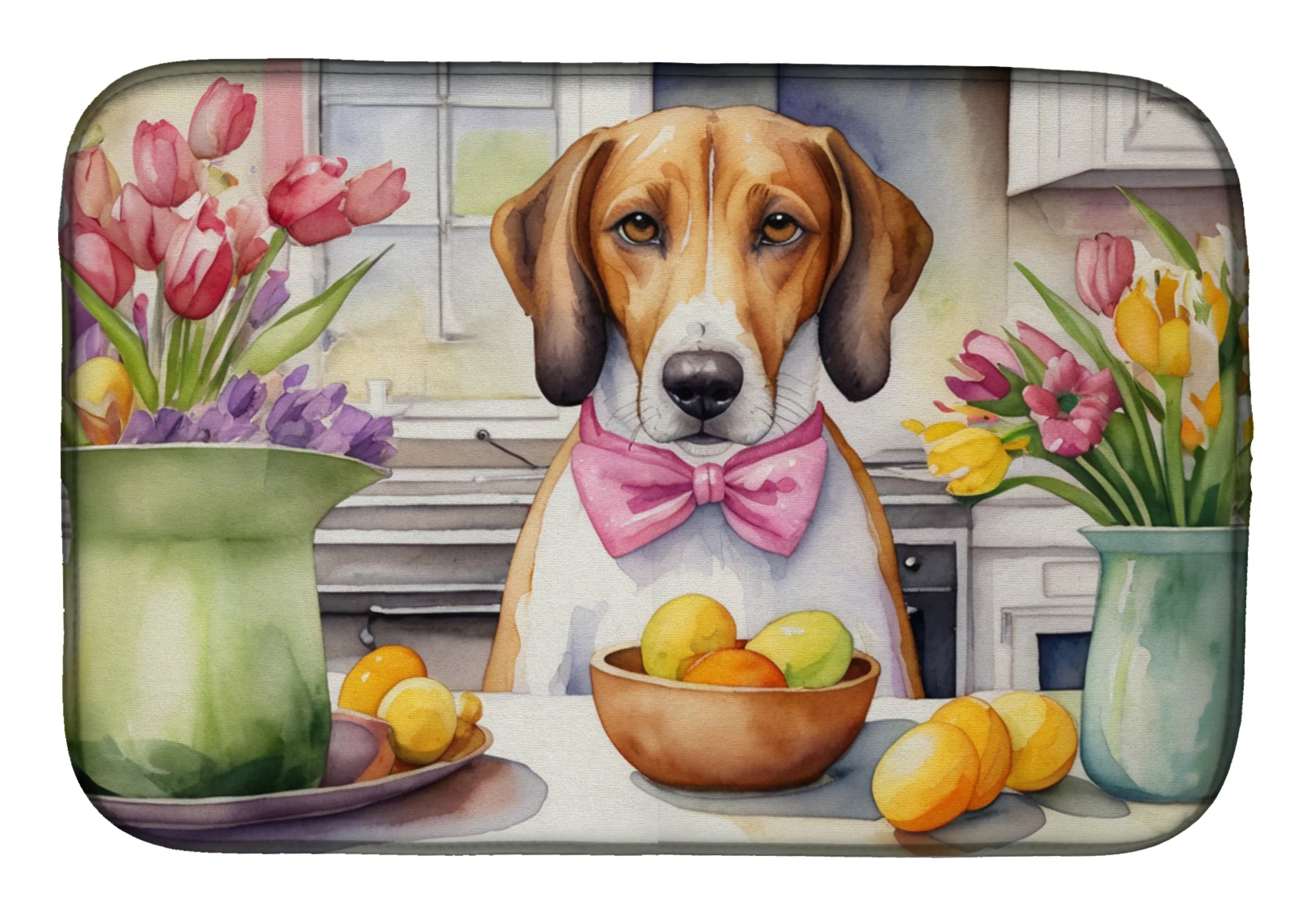 Decorating Easter Dish Drying Mat - Size: 14  X 21" | Pack Of: 1 | Collection name: Decorating easter