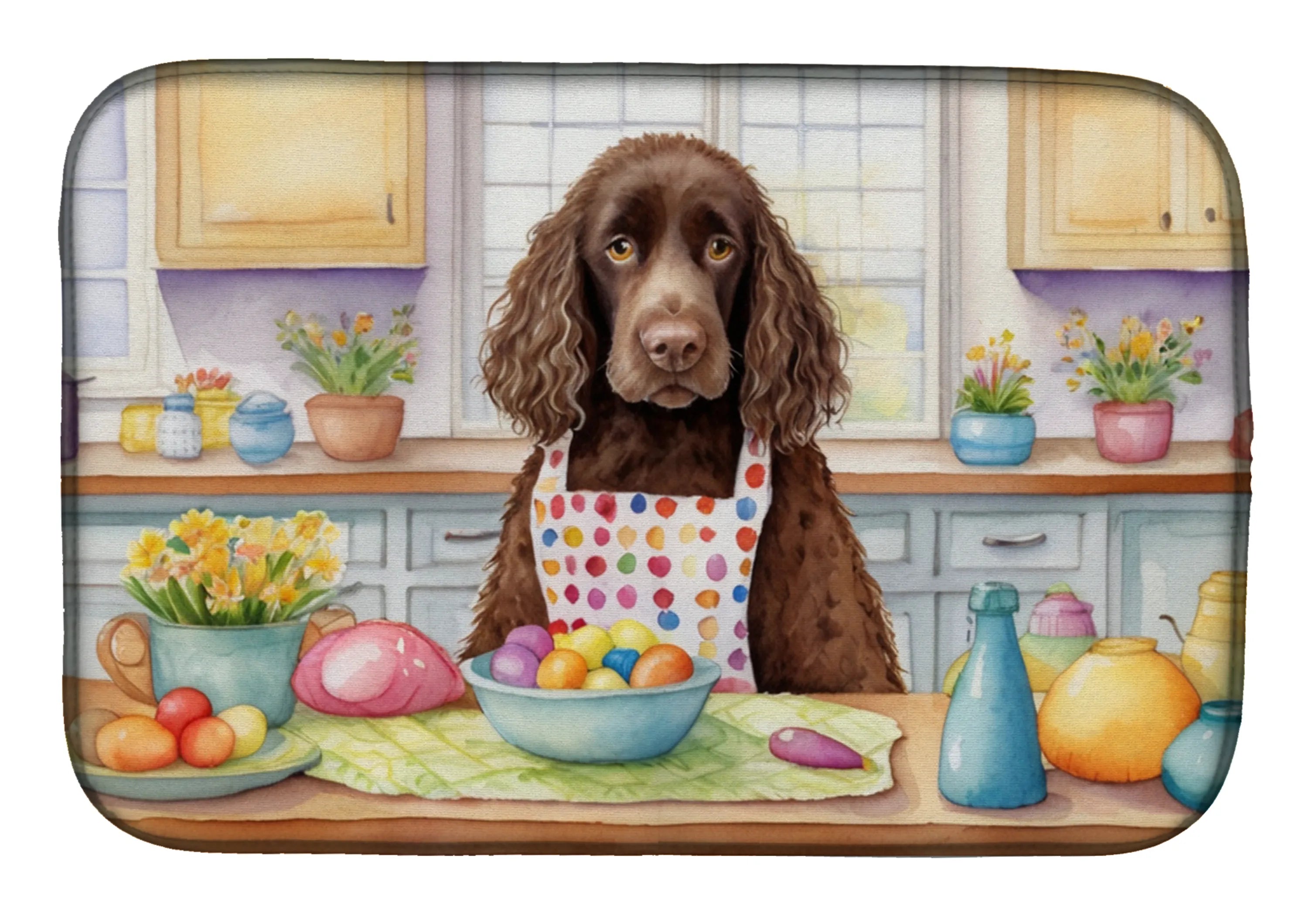 Decorating Easter Dish Drying Mat - Size: 14  X 21" | Pack Of: 1 | Collection name: Decorating easter