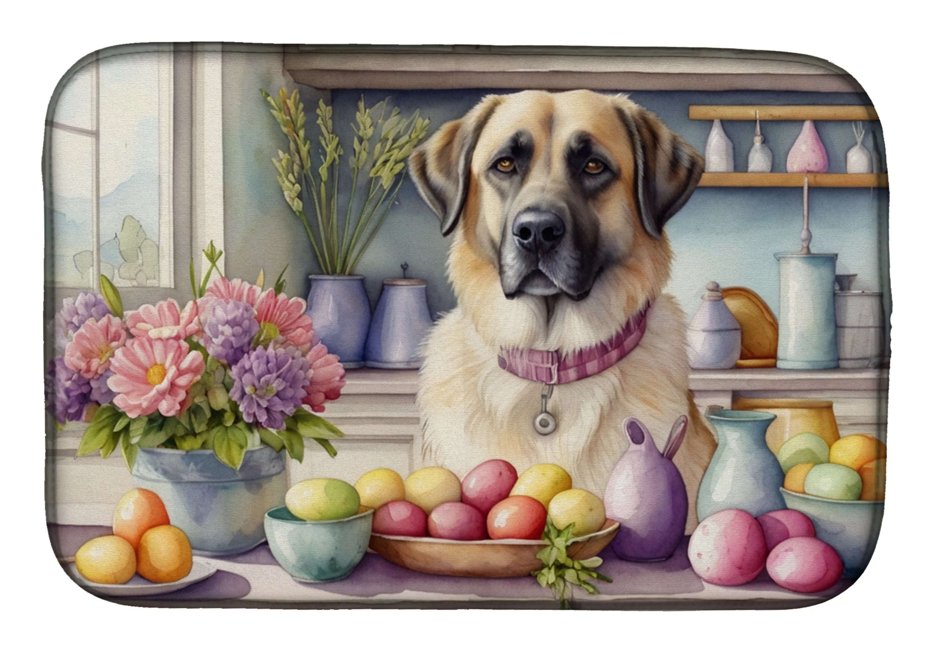 Decorating Easter Dish Drying Mat - Size: 14  X 21" | Pack Of: 1 | Collection name: Decorating easter
