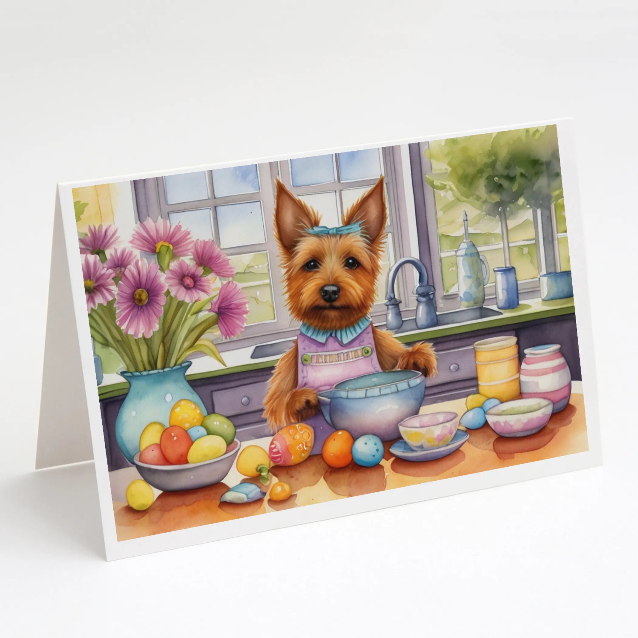 Decorating Easter Greeting Cards  - Size: 5X7 | Pack Of: 8 | Collection name: Decorating easter