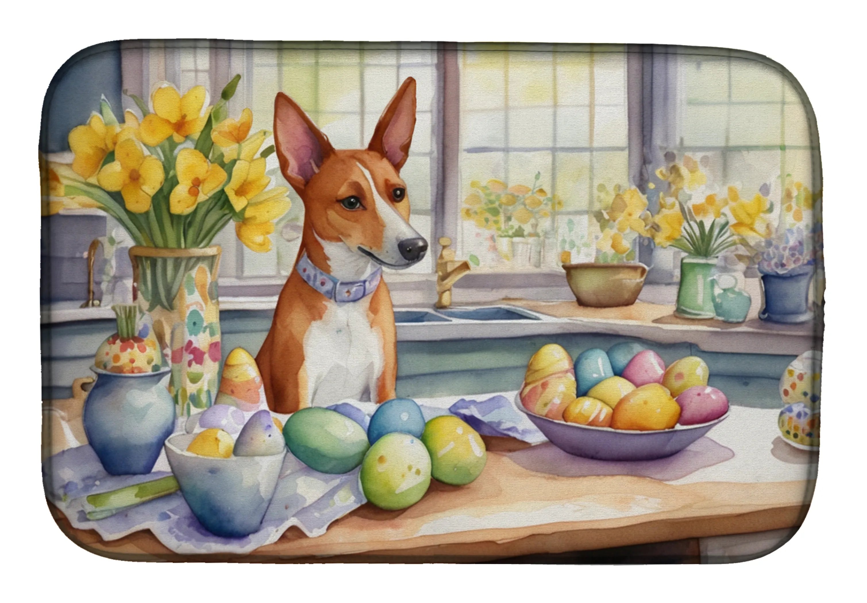Decorating Easter Dish Drying Mat - Size: 14  X 21" | Pack Of: 1 | Collection name: Decorating easter