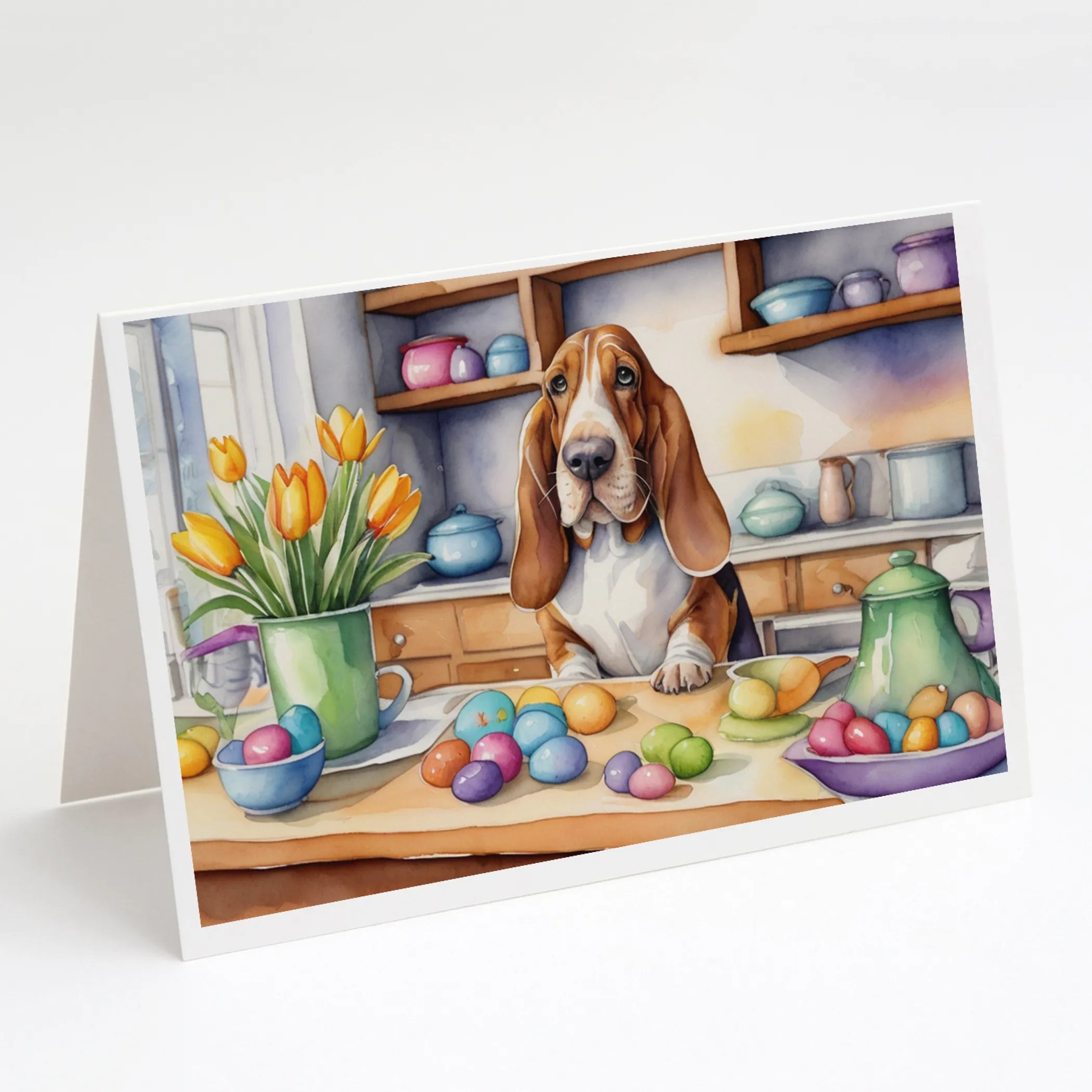 Decorating Easter Greeting Cards  - Size: 5X7 | Pack Of: 8 | Collection name: Decorating easter