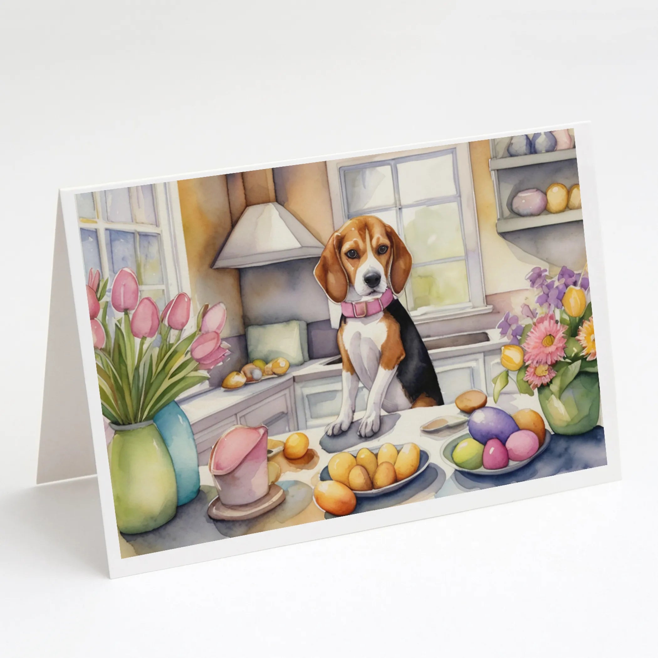 Decorating Easter Greeting Cards  - Size: 5X7 | Pack Of: 8 | Collection name: Decorating easter