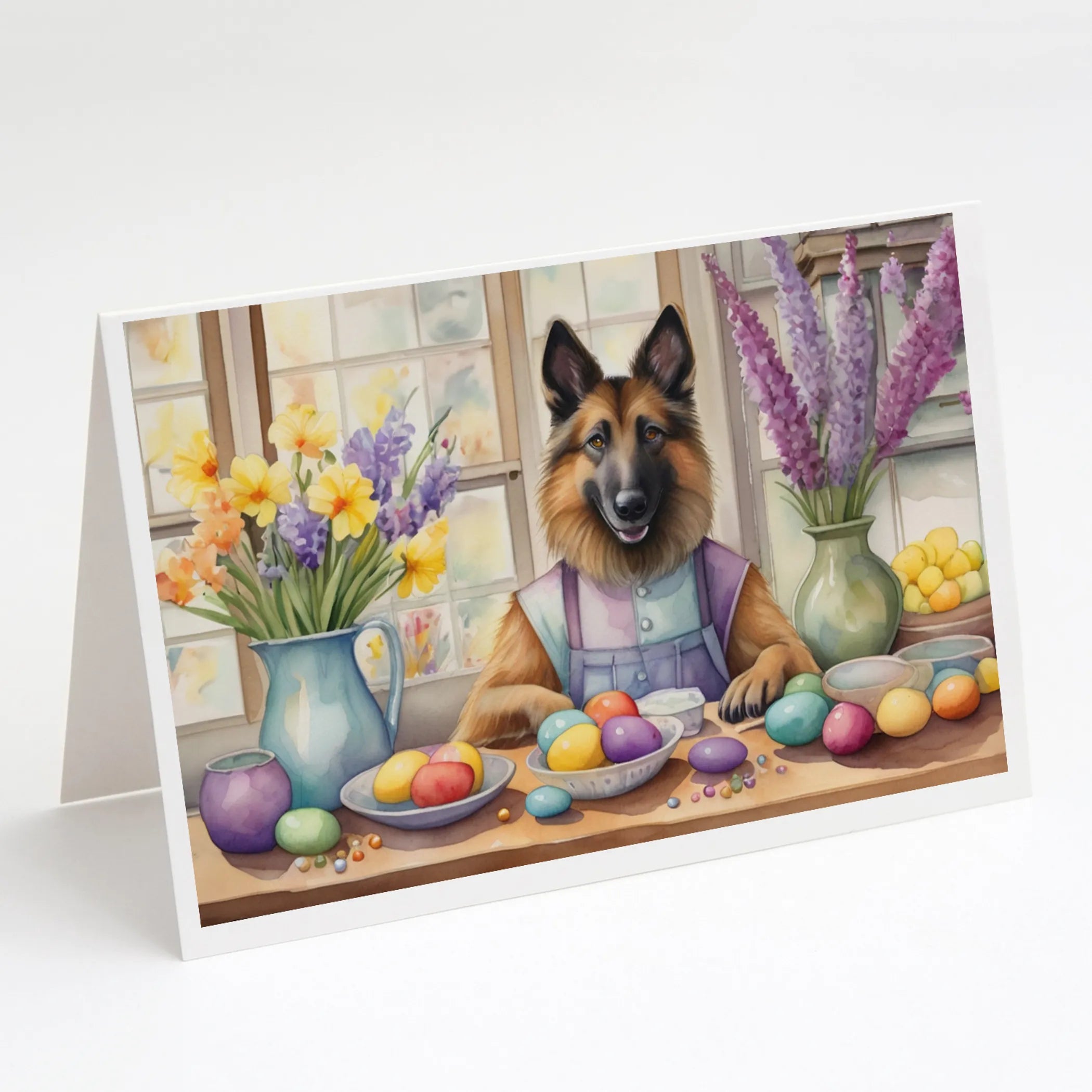 Decorating Easter Greeting Cards  - Size: 5X7 | Pack Of: 8 | Collection name: Decorating easter