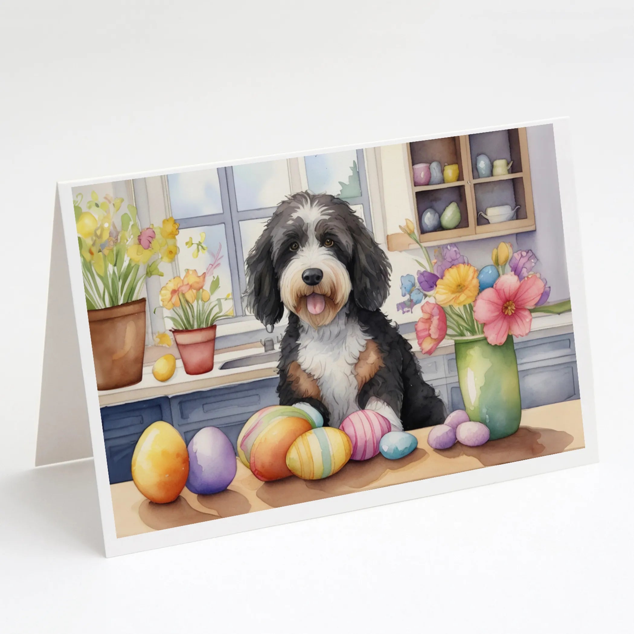 Decorating Easter Greeting Cards  - Size: 5X7 | Pack Of: 8 | Collection name: Decorating easter