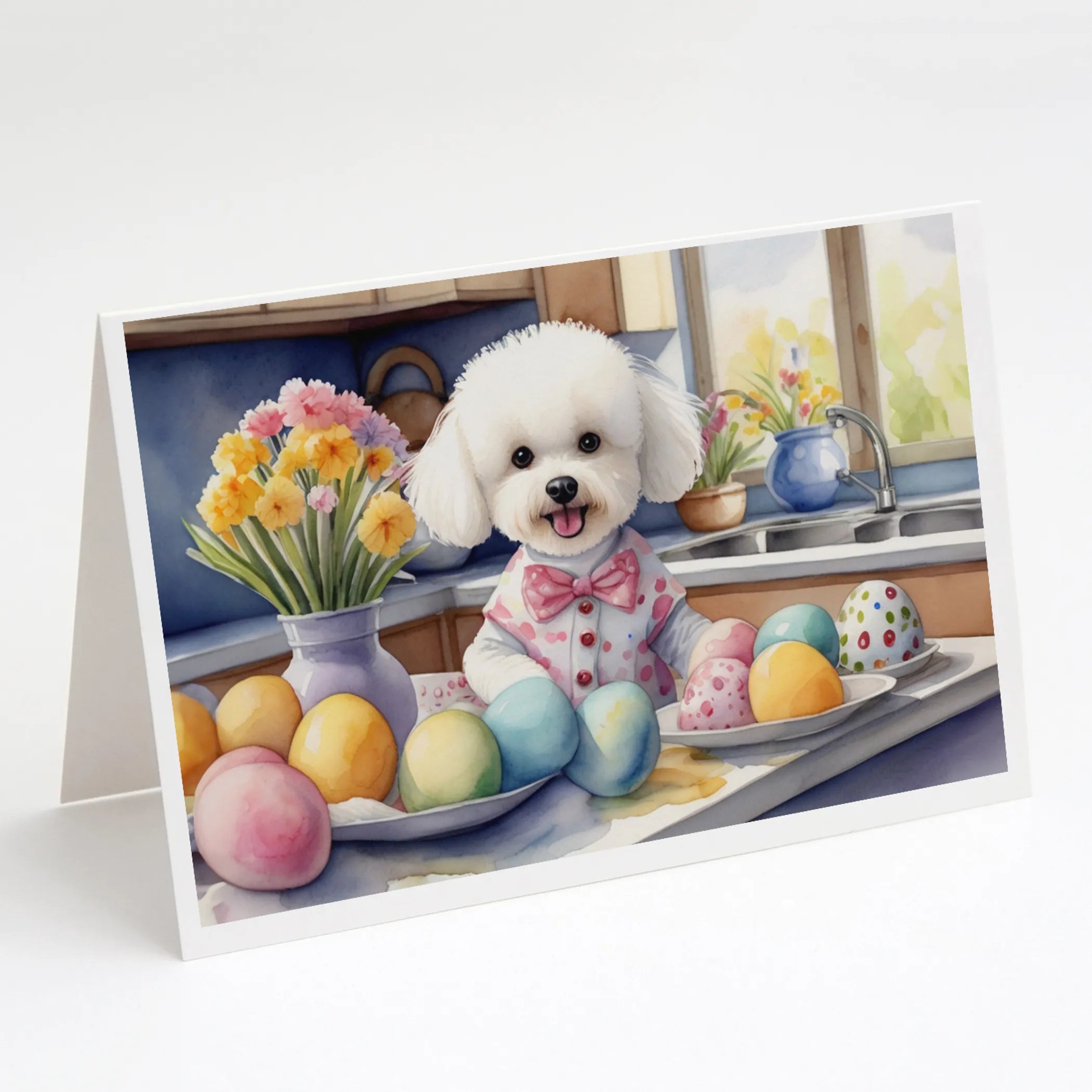 Decorating Easter Greeting Cards  - Size: 5X7 | Pack Of: 8 | Collection name: Decorating easter