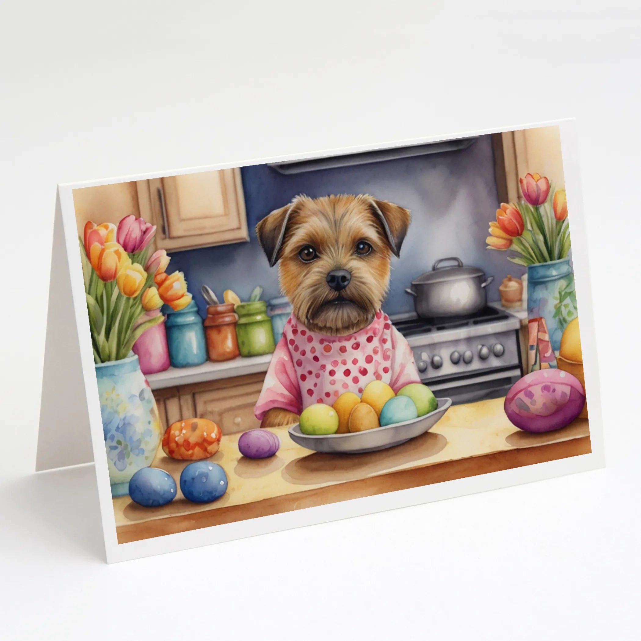 Decorating Easter Greeting Cards  - Size: 5X7 | Pack Of: 8 | Collection name: Decorating easter