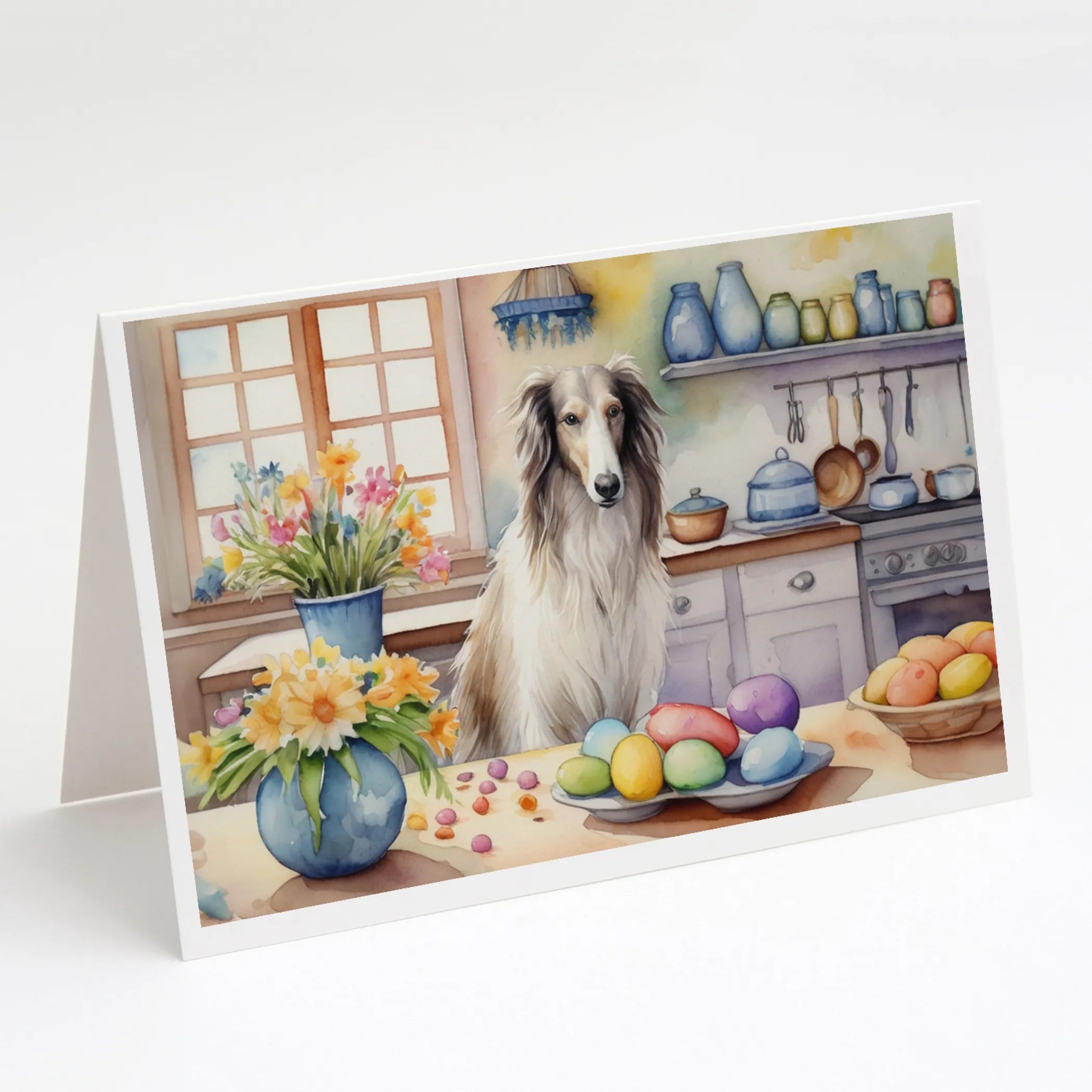 Decorating Easter Greeting Cards  - Size: 5X7 | Pack Of: 8 | Collection name: Decorating easter