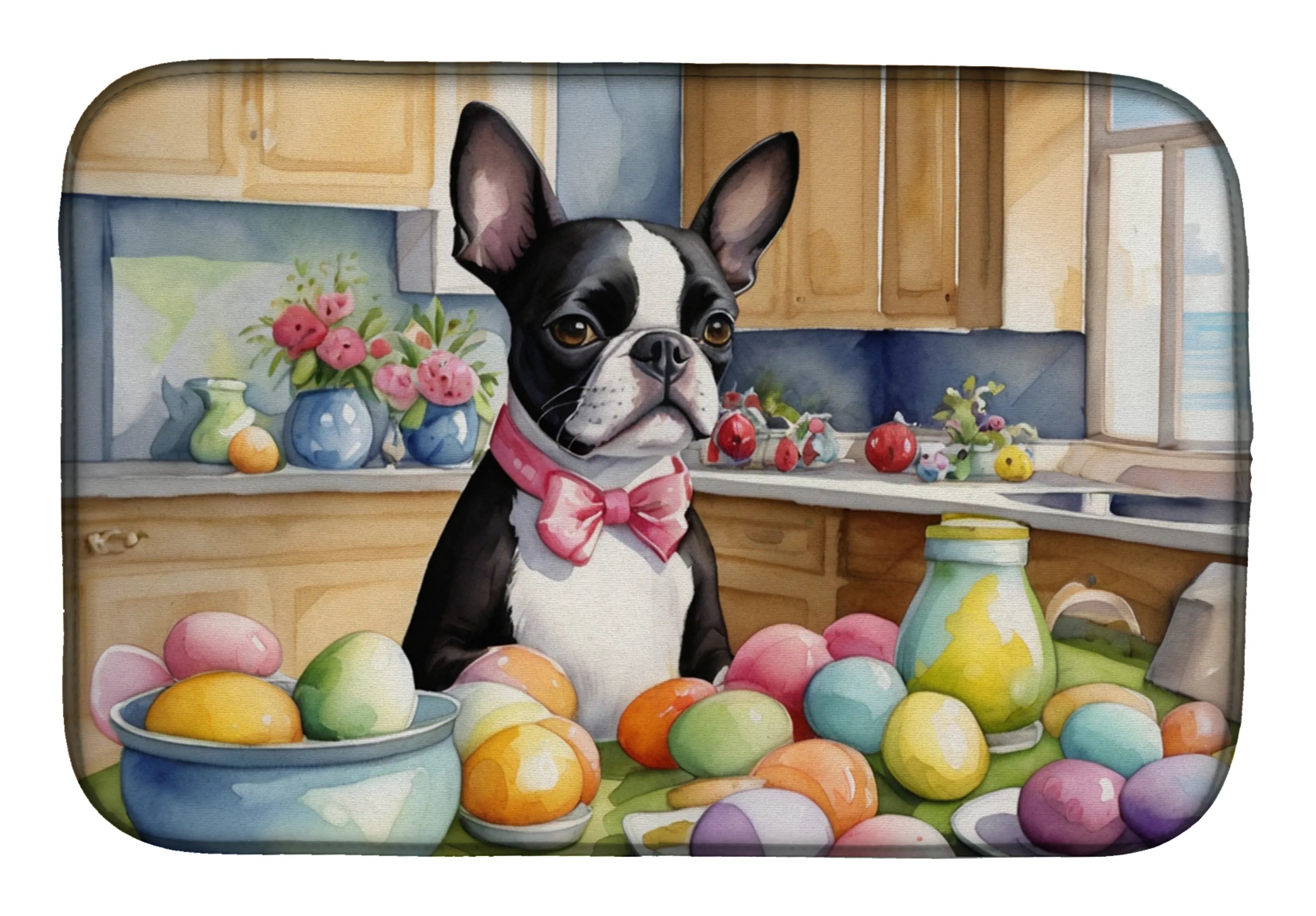 Decorating Easter Dish Drying Mat - Size: 14  X 21" | Pack Of: 1 | Collection name: Decorating easter