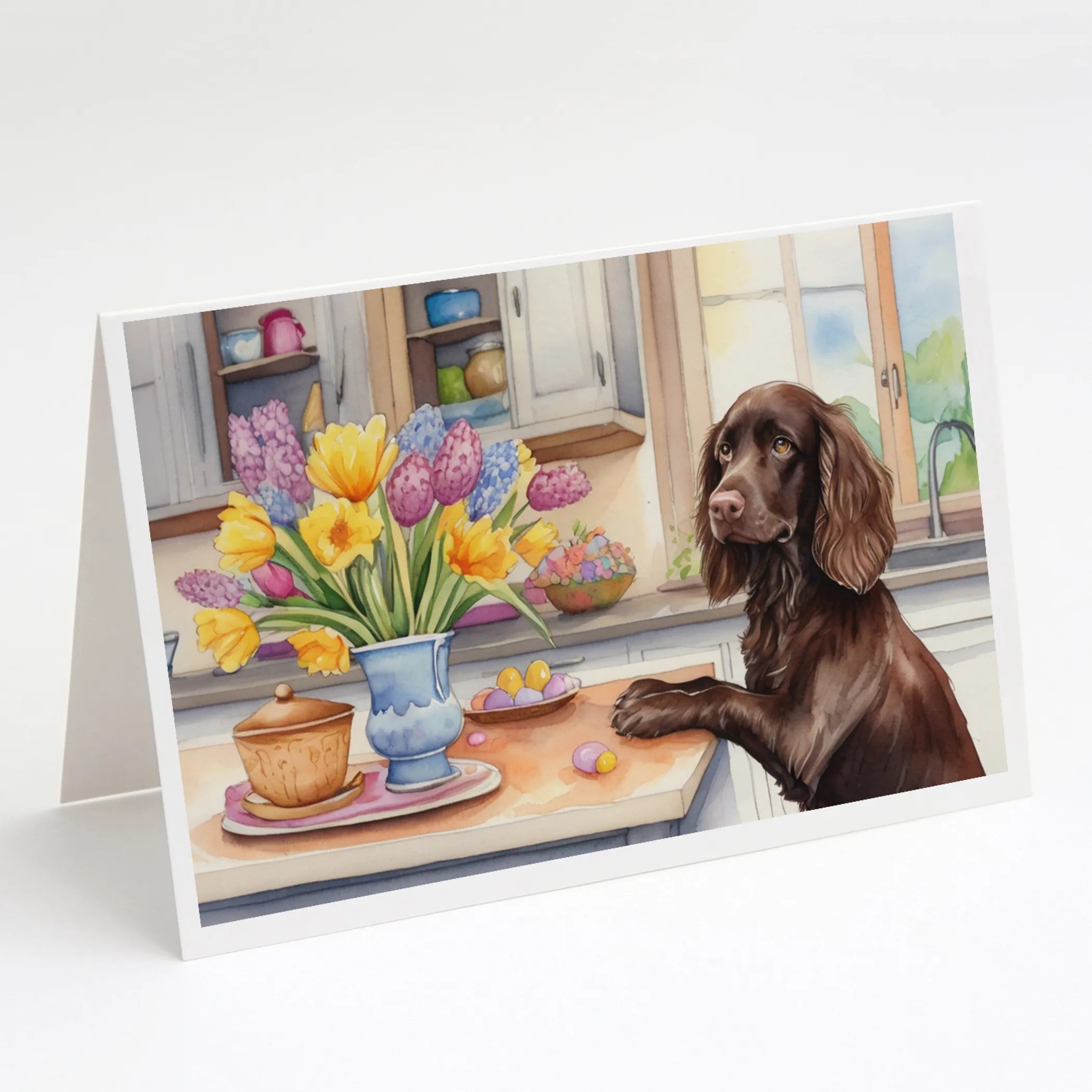 Decorating Easter Greeting Cards  - Size: 5X7 | Pack Of: 8 | Collection name: Decorating easter