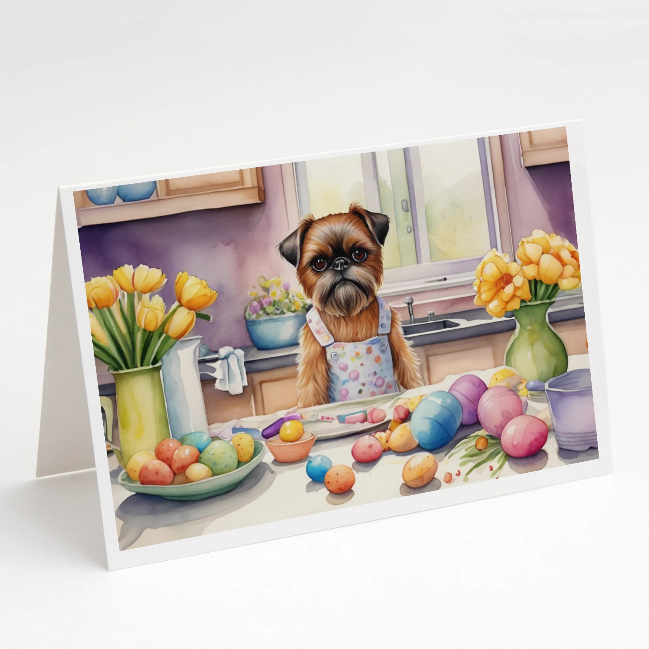 Decorating Easter Greeting Cards  - Size: 5X7 | Pack Of: 8 | Collection name: Decorating easter
