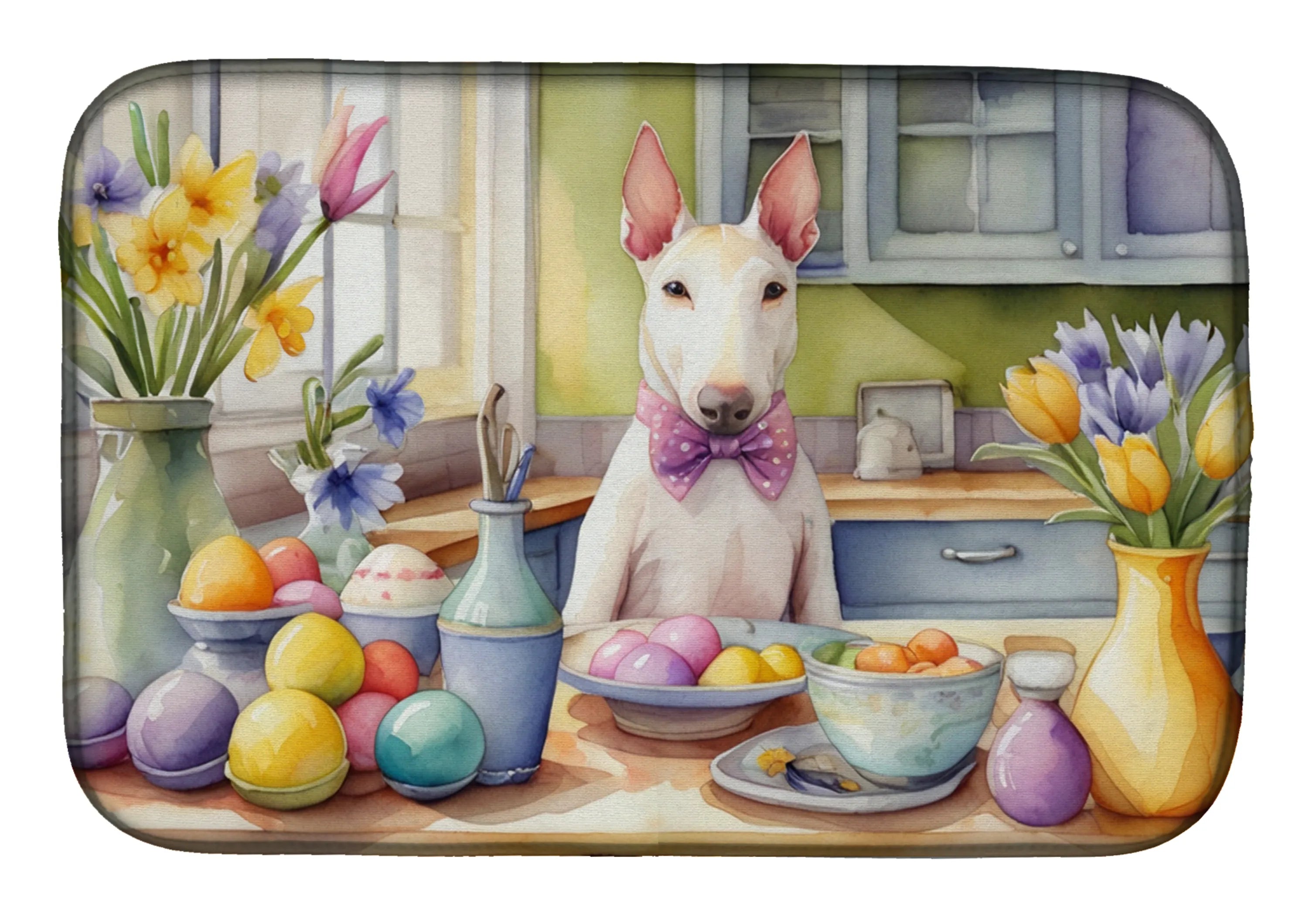 Decorating Easter Dish Drying Mat - Size: 14  X 21" | Pack Of: 1 | Collection name: Decorating easter