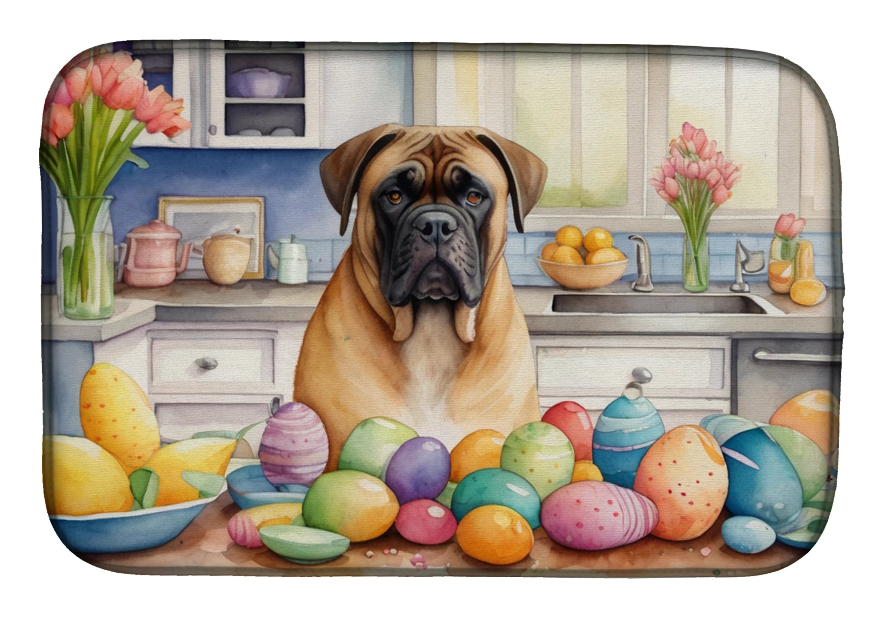 Decorating Easter Dish Drying Mat - Size: 14  X 21" | Pack Of: 1 | Collection name: Decorating easter