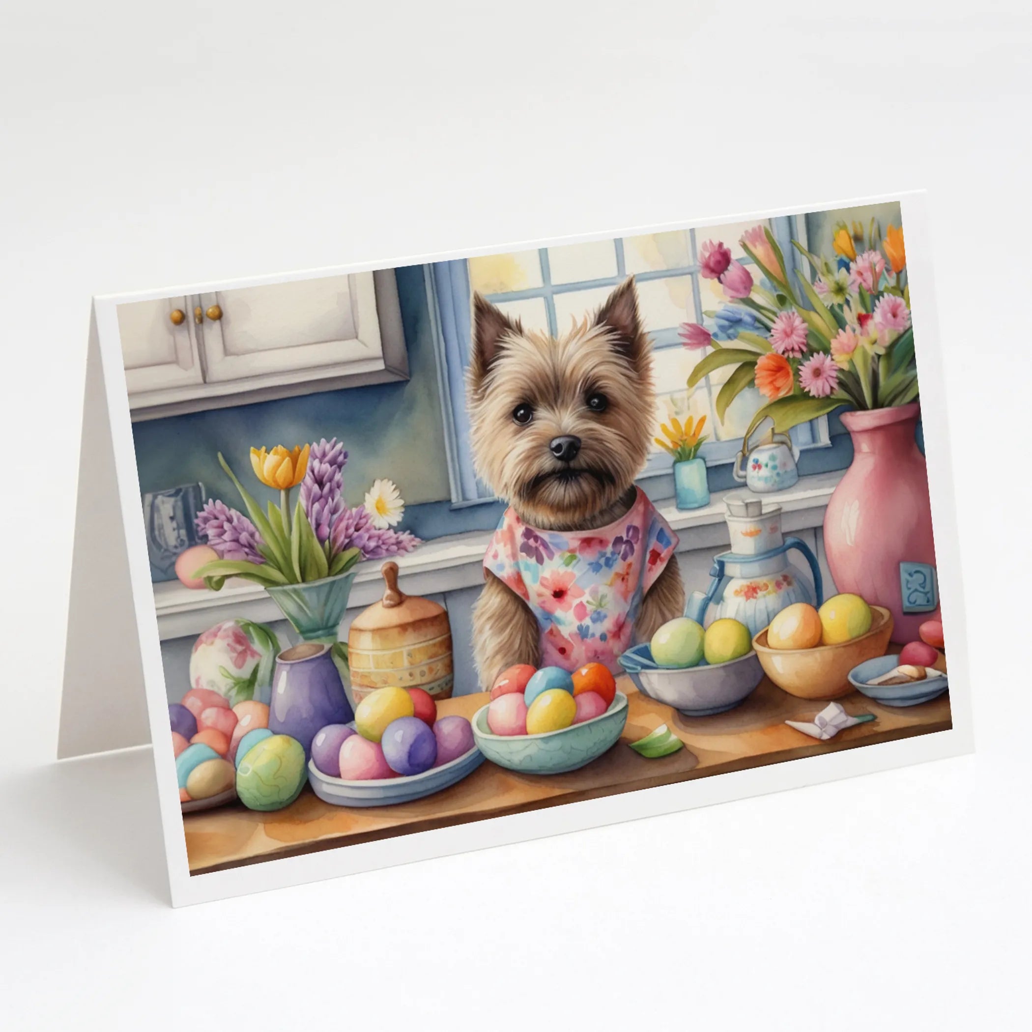 Decorating Easter Greeting Cards  - Size: 5X7 | Pack Of: 8 | Collection name: Decorating easter