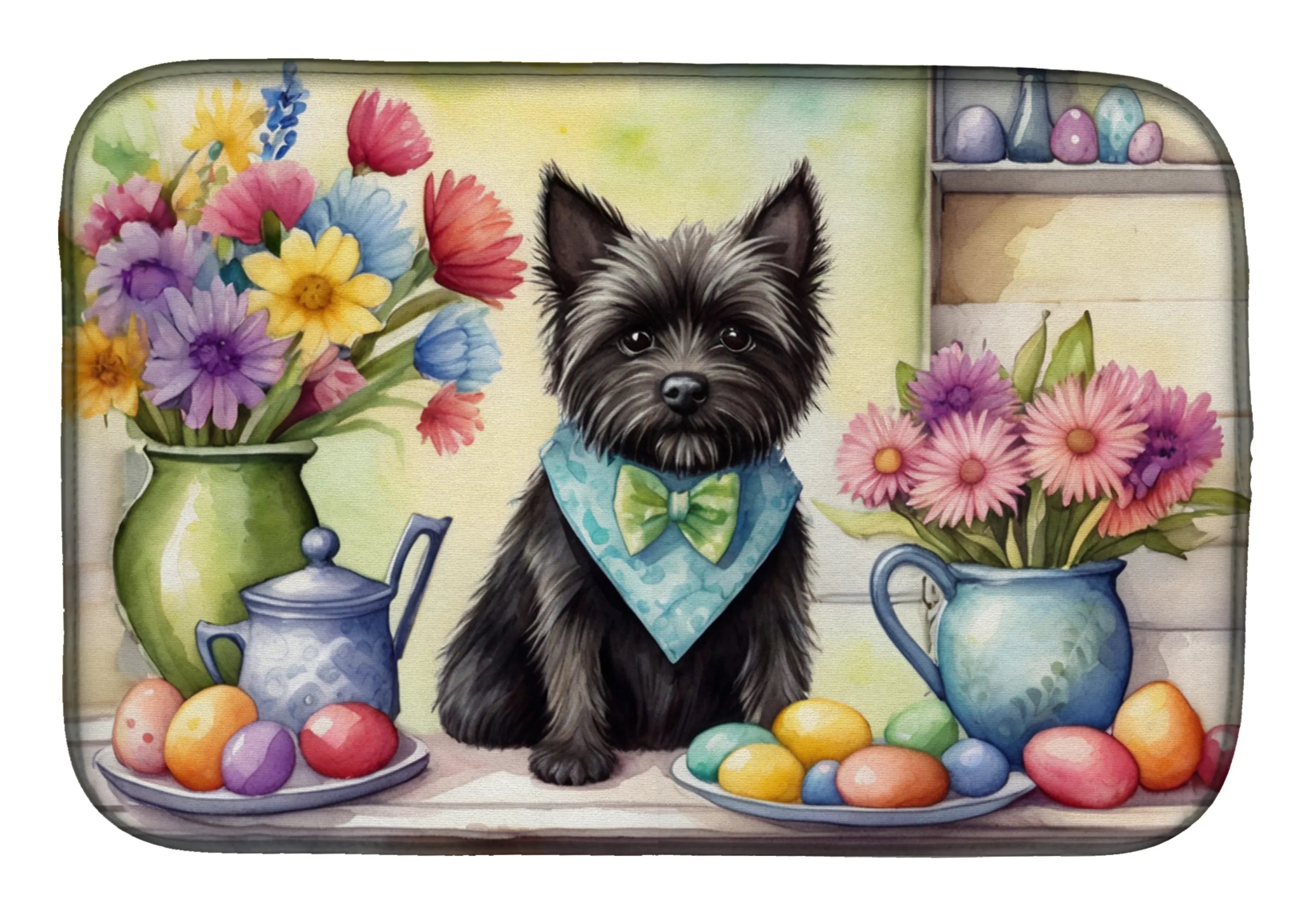 Decorating Easter Dish Drying Mat - Size: 14  X 21" | Pack Of: 1 | Collection name: Decorating easter