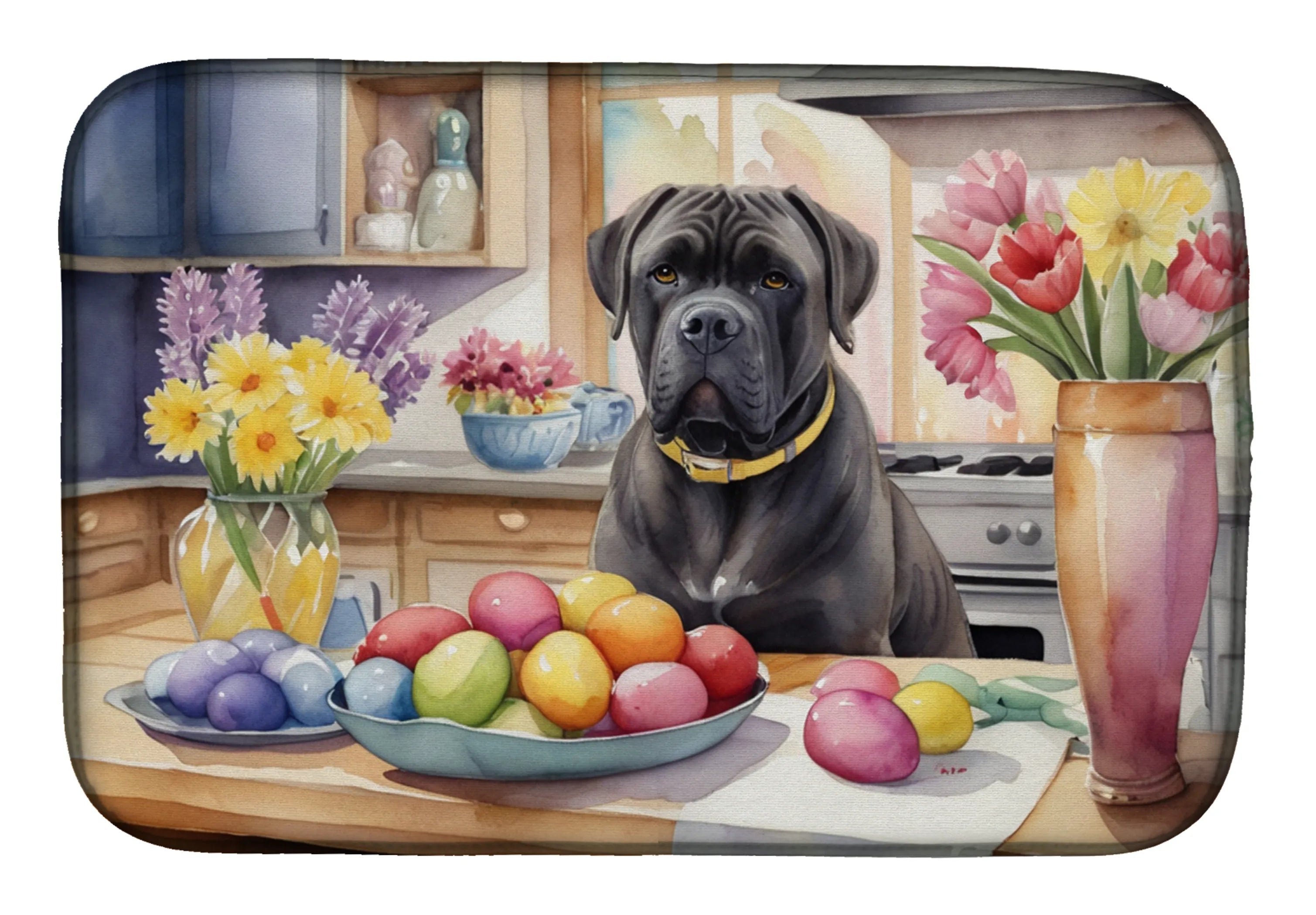 Decorating Easter Dish Drying Mat - Size: 14  X 21" | Pack Of: 1 | Collection name: Decorating easter