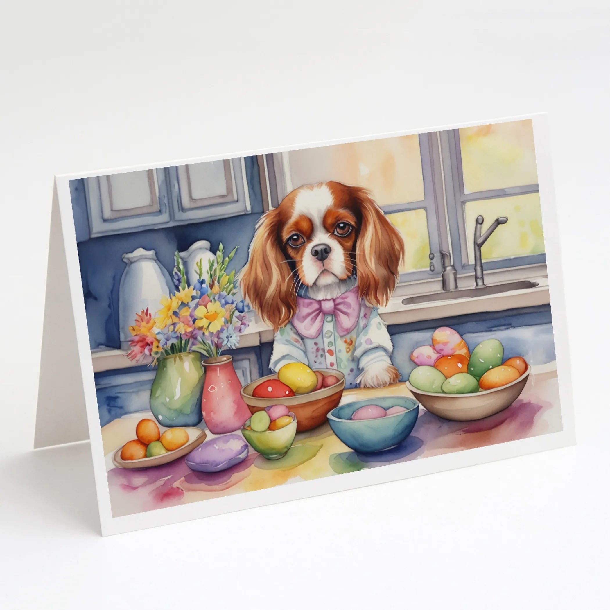 Decorating Easter Greeting Cards  - Size: 5X7 | Pack Of: 8 | Collection name: Decorating easter