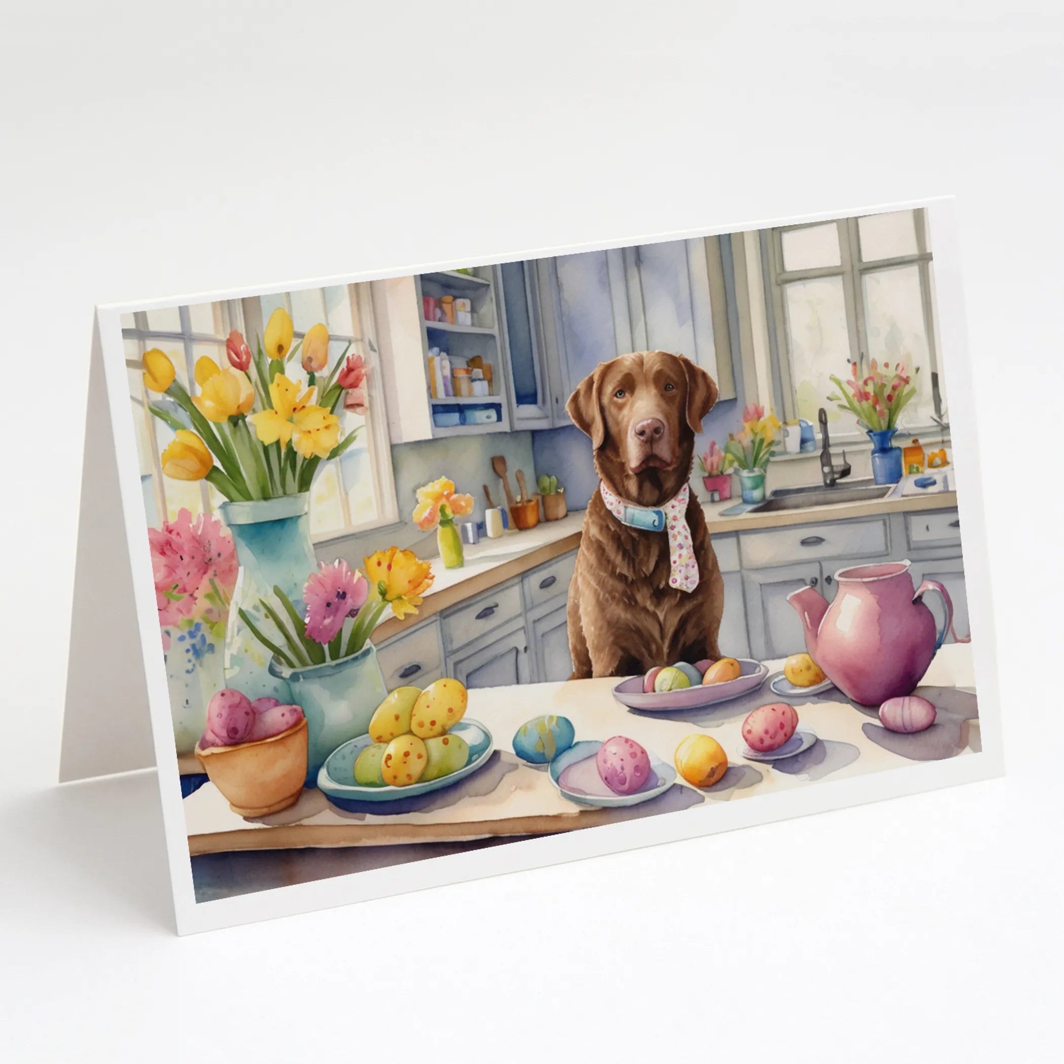 Decorating Easter Greeting Cards  - Size: 5X7 | Pack Of: 8 | Collection name: Decorating easter