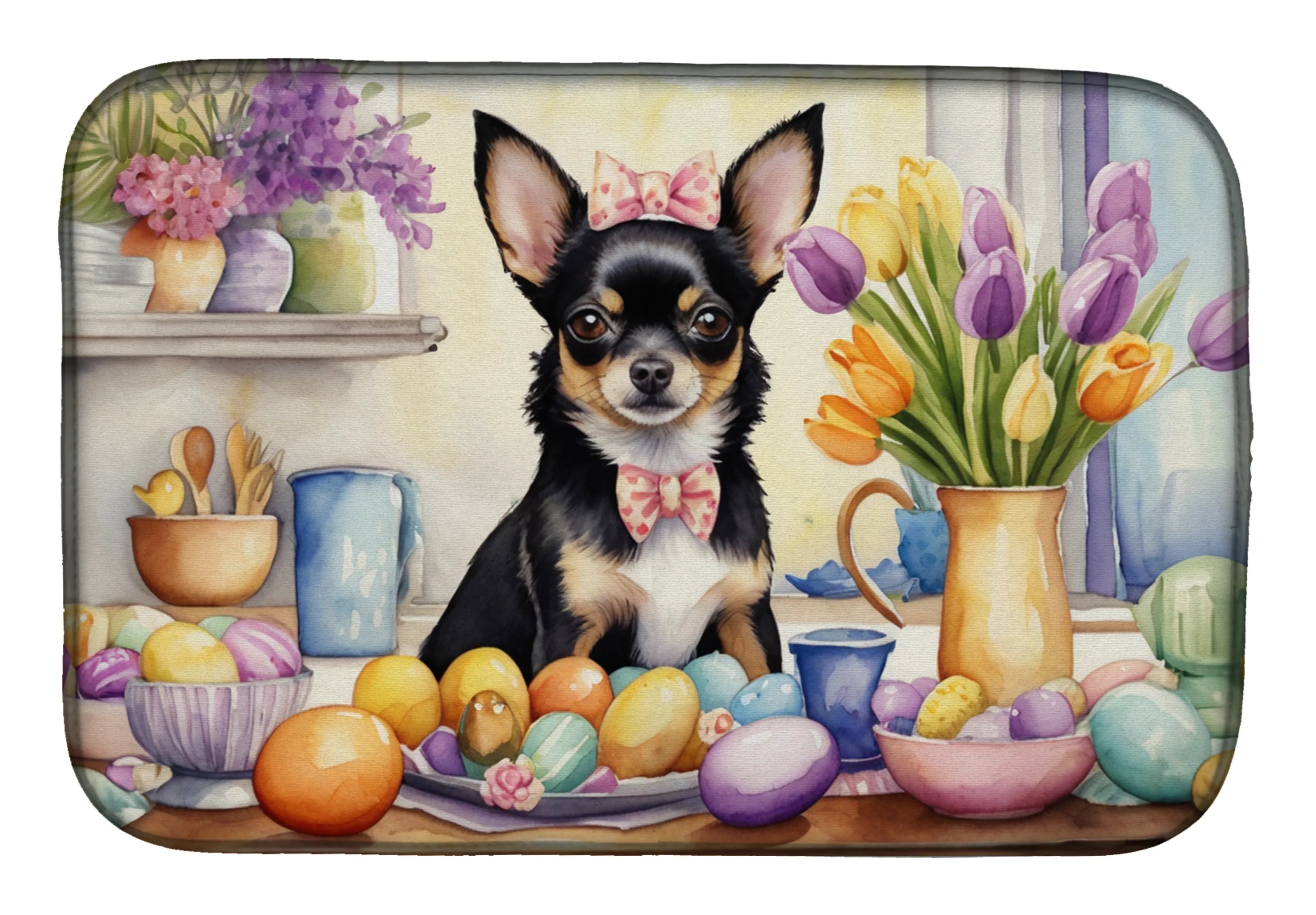 Decorating Easter Dish Drying Mat - Size: 14  X 21" | Pack Of: 1 | Collection name: Decorating easter